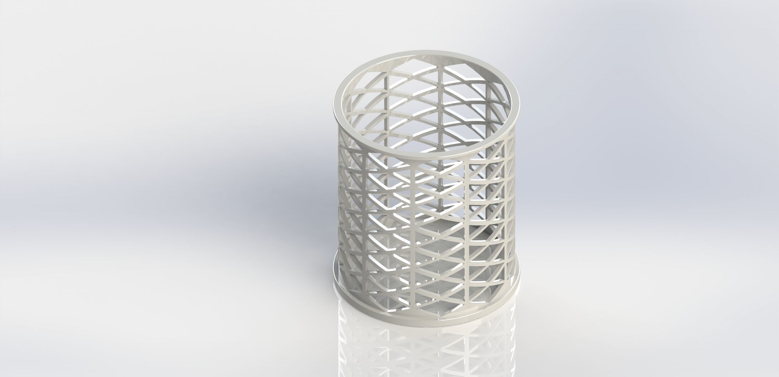 Pen holder 3D print model_3