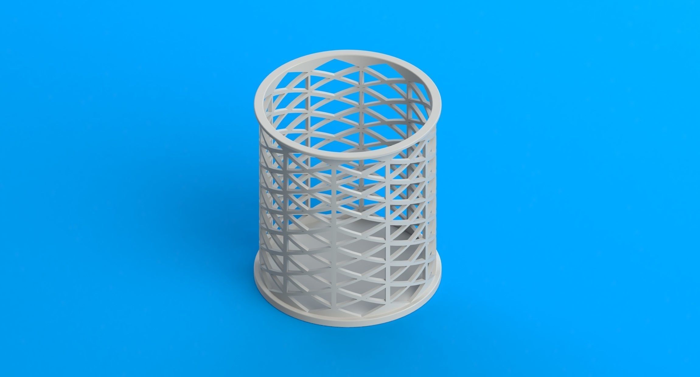 Pen holder 3D print model_4