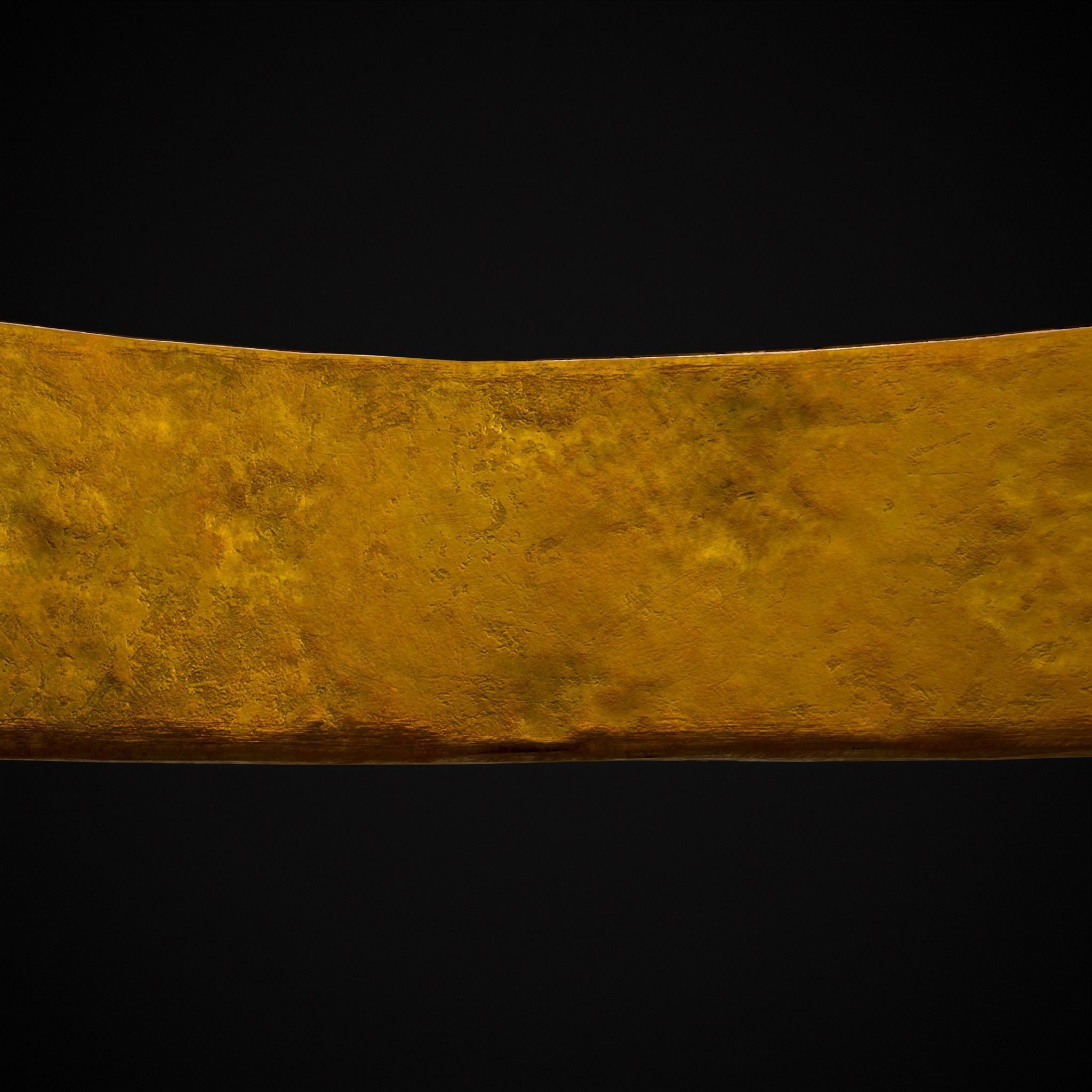 Greek Pattern Gold Ring Low-poly 3D model_29