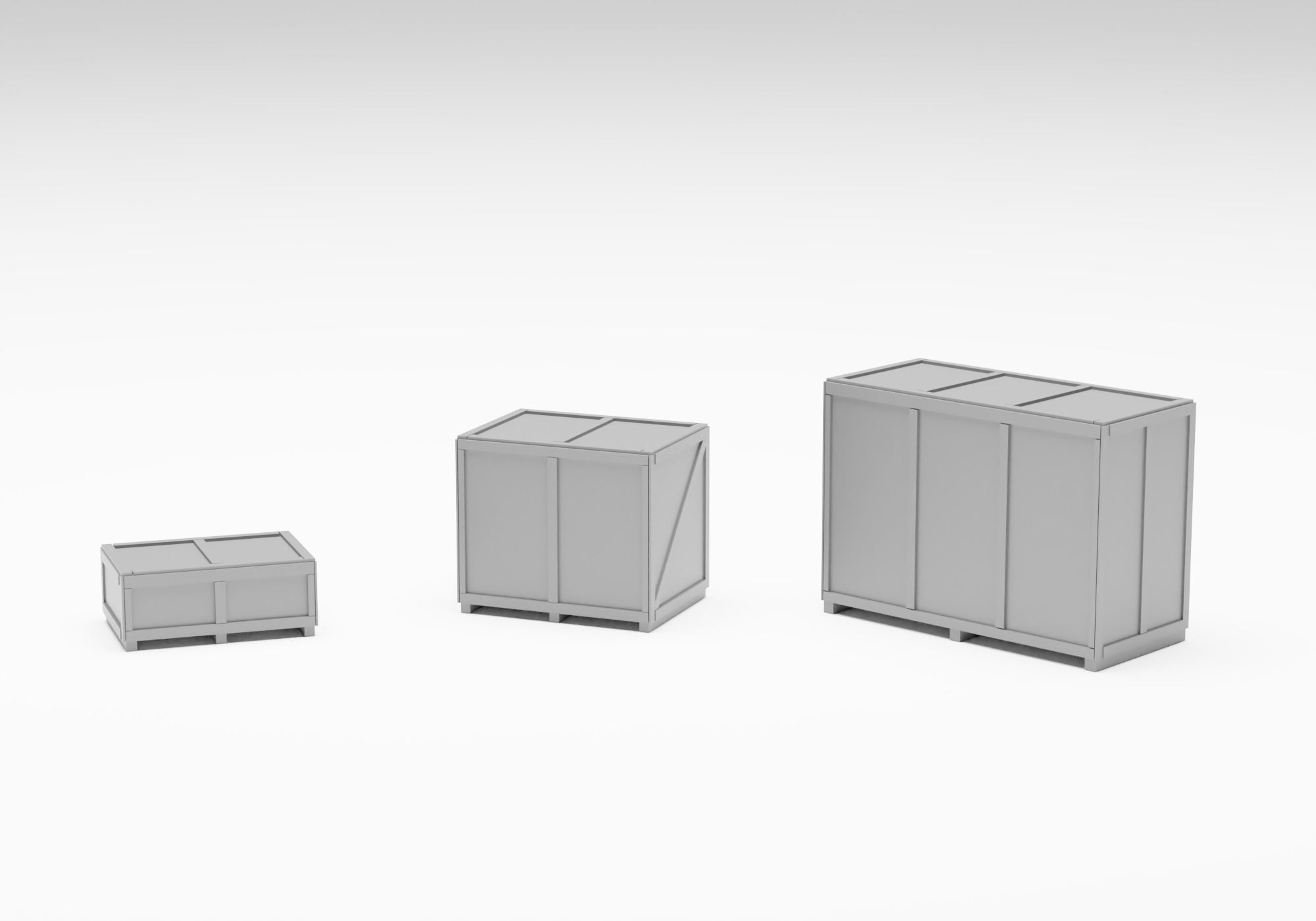 Transport pack - Forklift with cargo H0 scale 3D print model_8