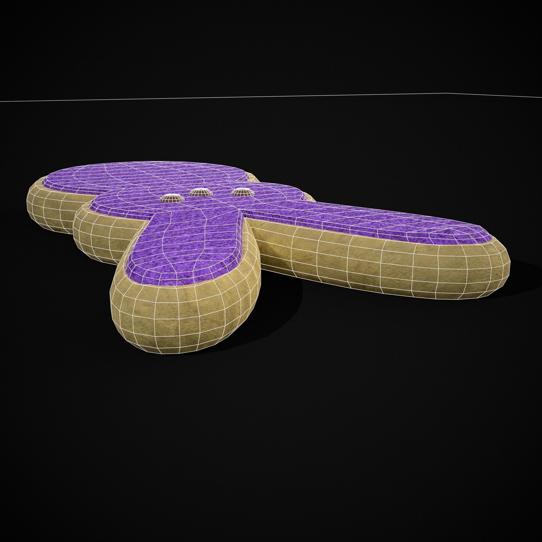 Bunny Easter Cookie Low-poly 3D model_20