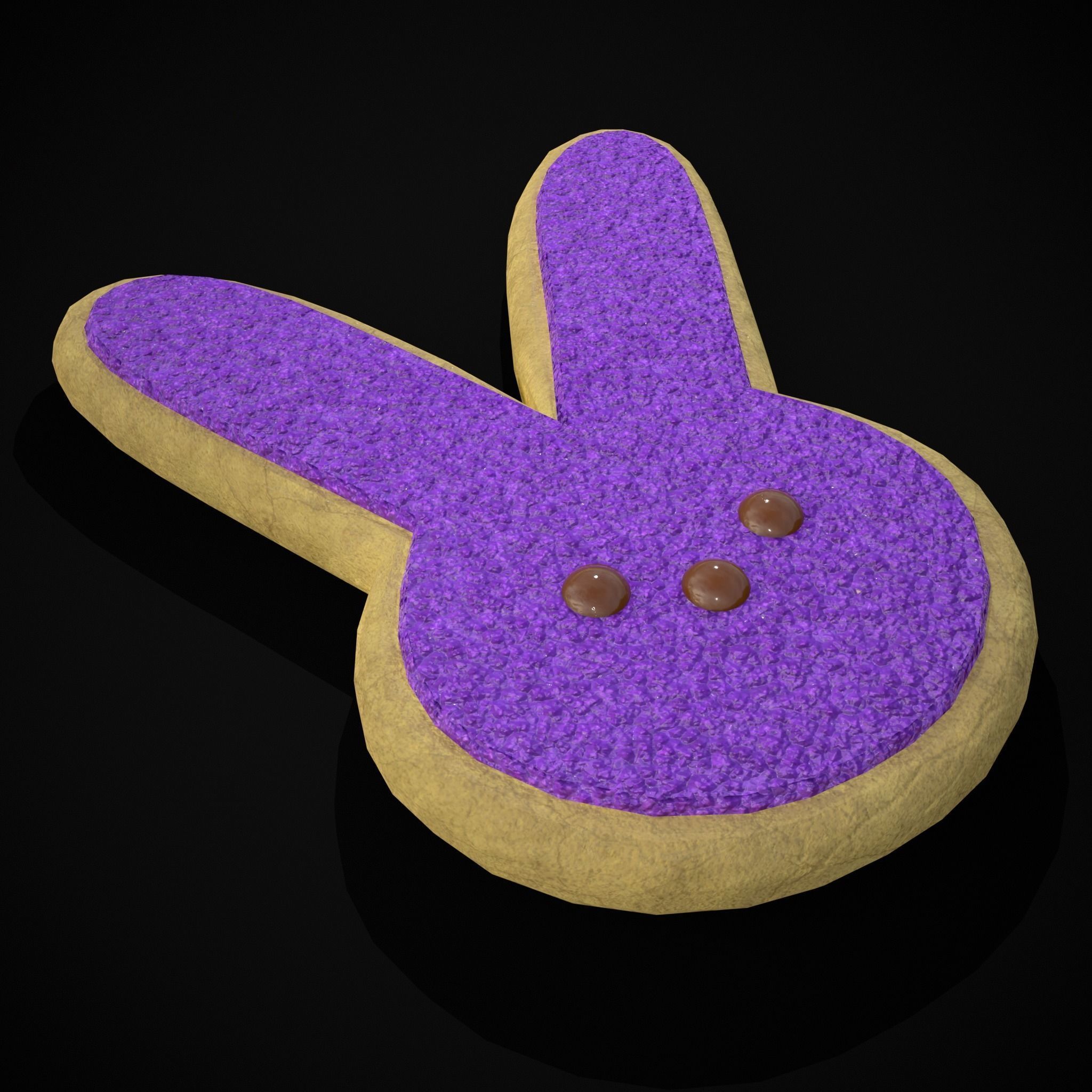 Bunny Easter Cookie Low-poly 3D model_33