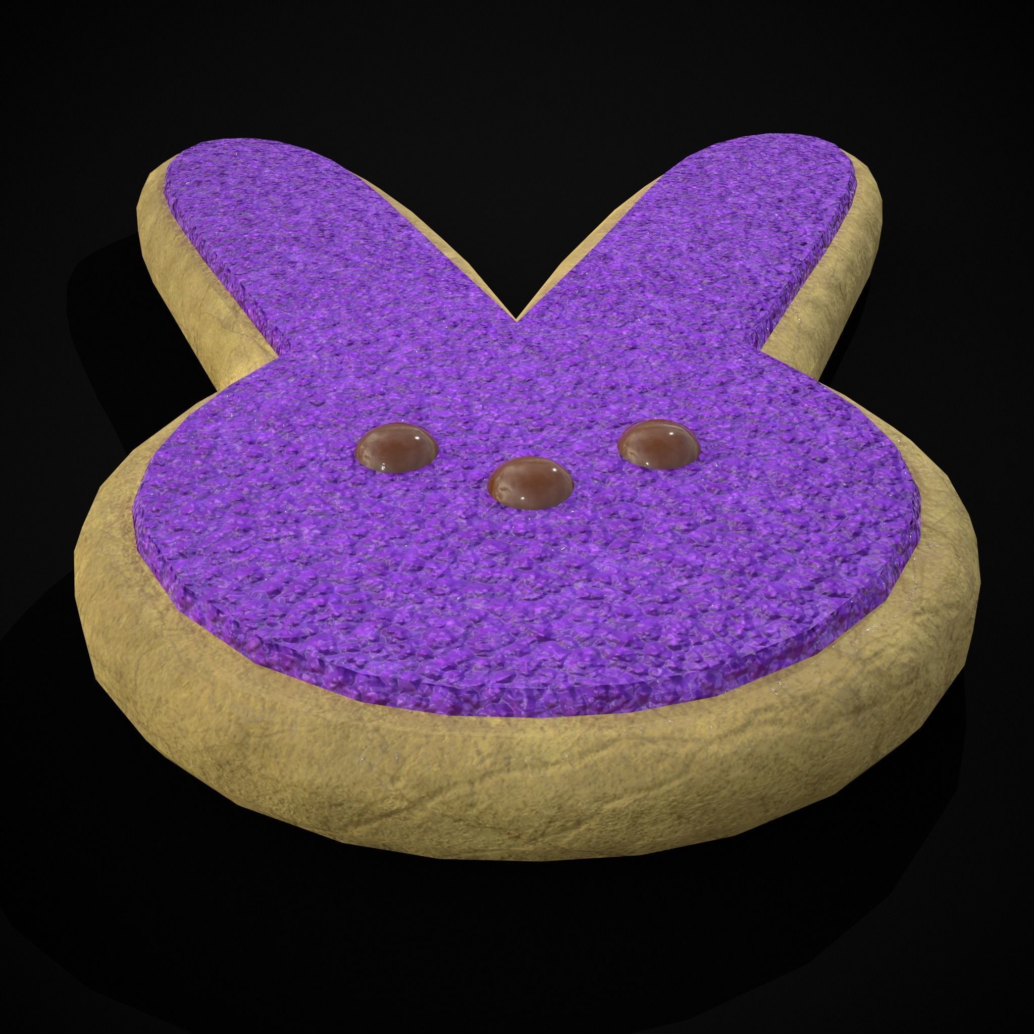 Bunny Easter Cookie Low-poly 3D model_29