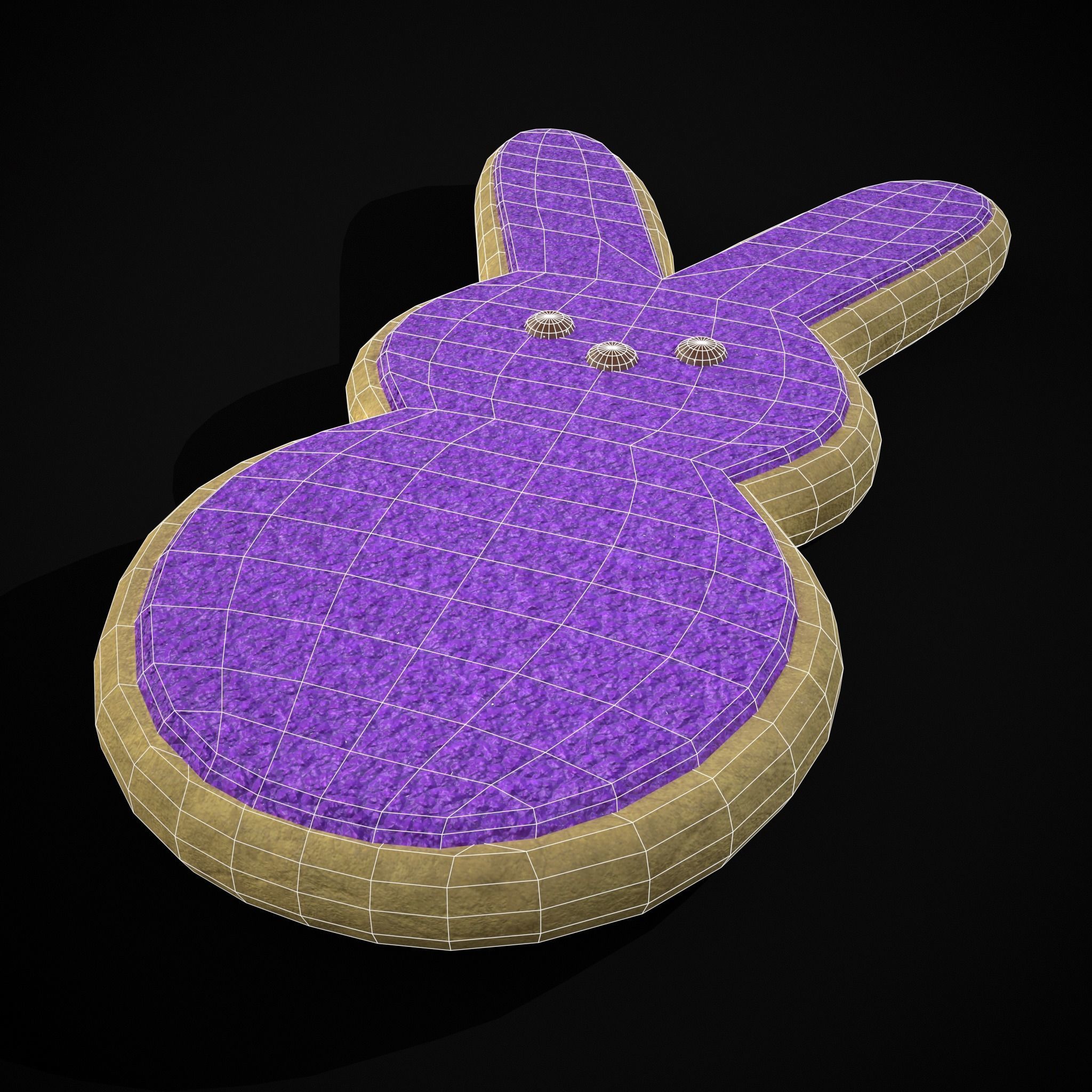Bunny Easter Cookie Low-poly 3D model_24