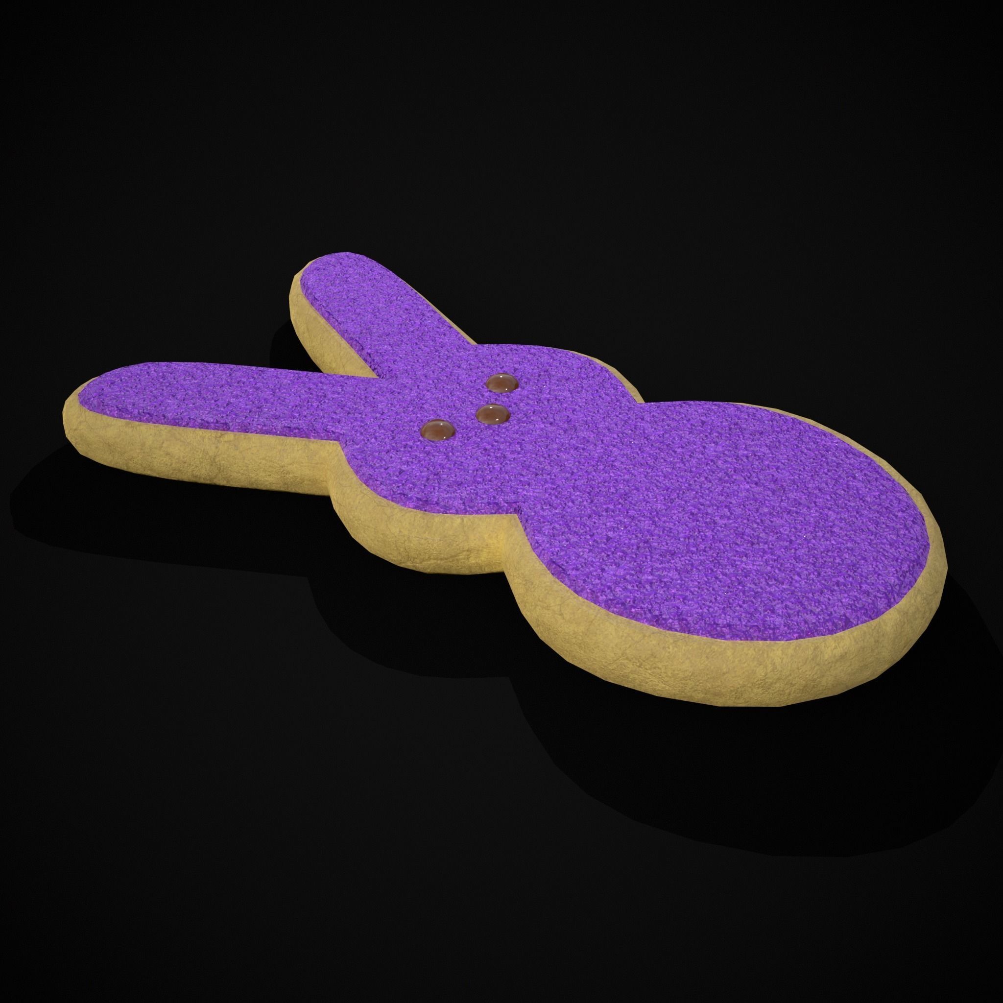 Bunny Easter Cookie Low-poly 3D model_21