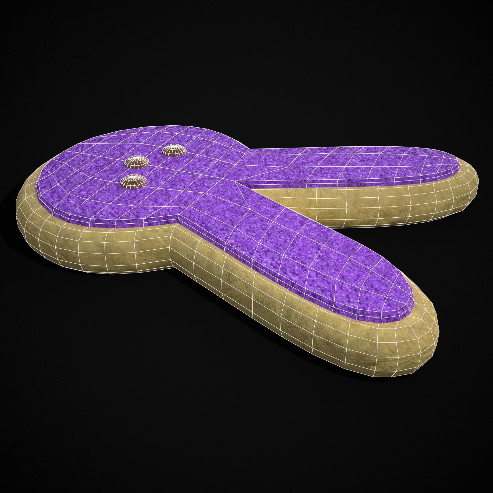 Bunny Easter Cookie Low-poly 3D model_32