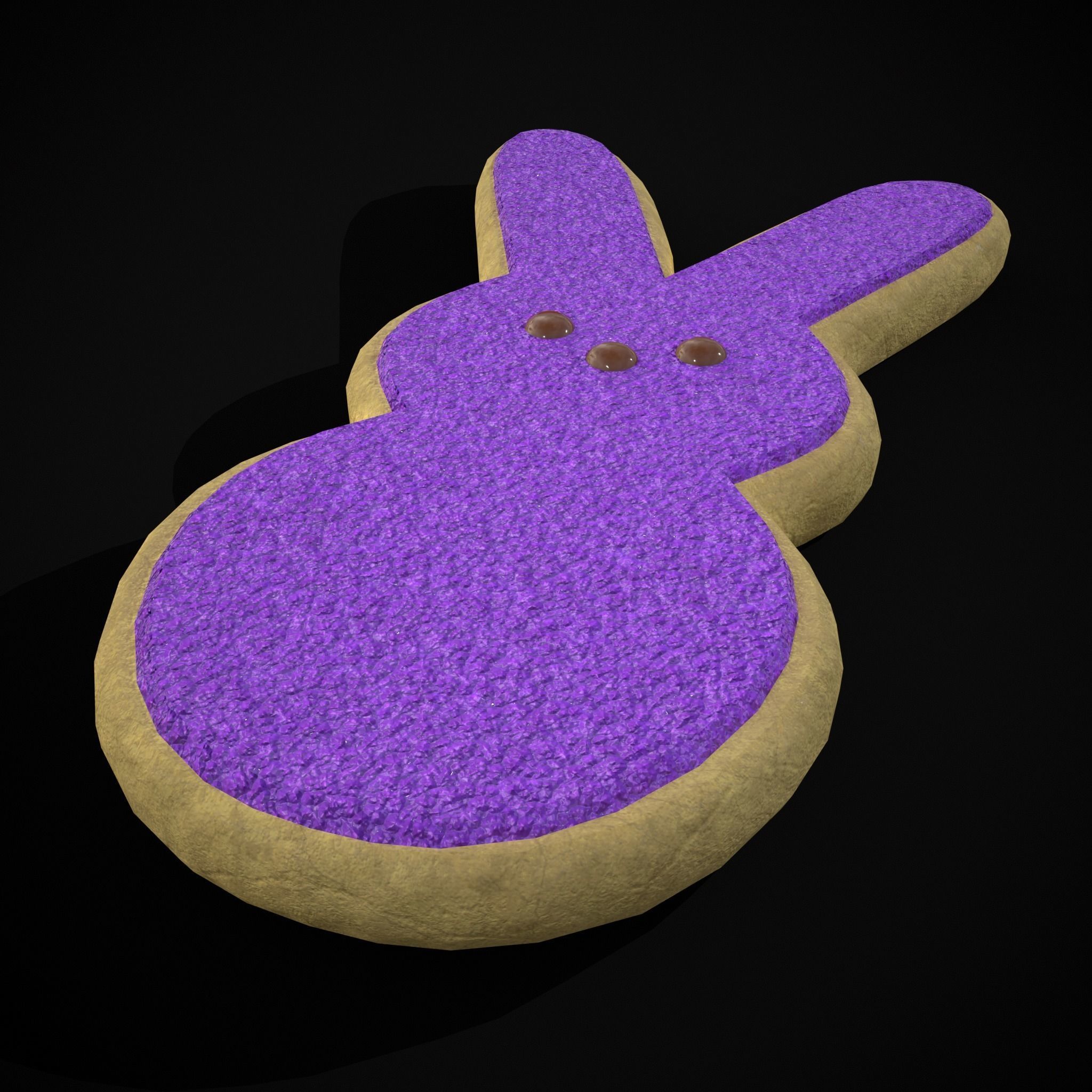 Bunny Easter Cookie Low-poly 3D model_23