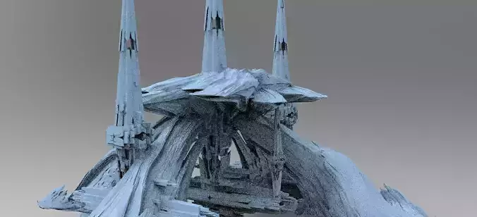 Sci fi Alien Mushroom rock 3 