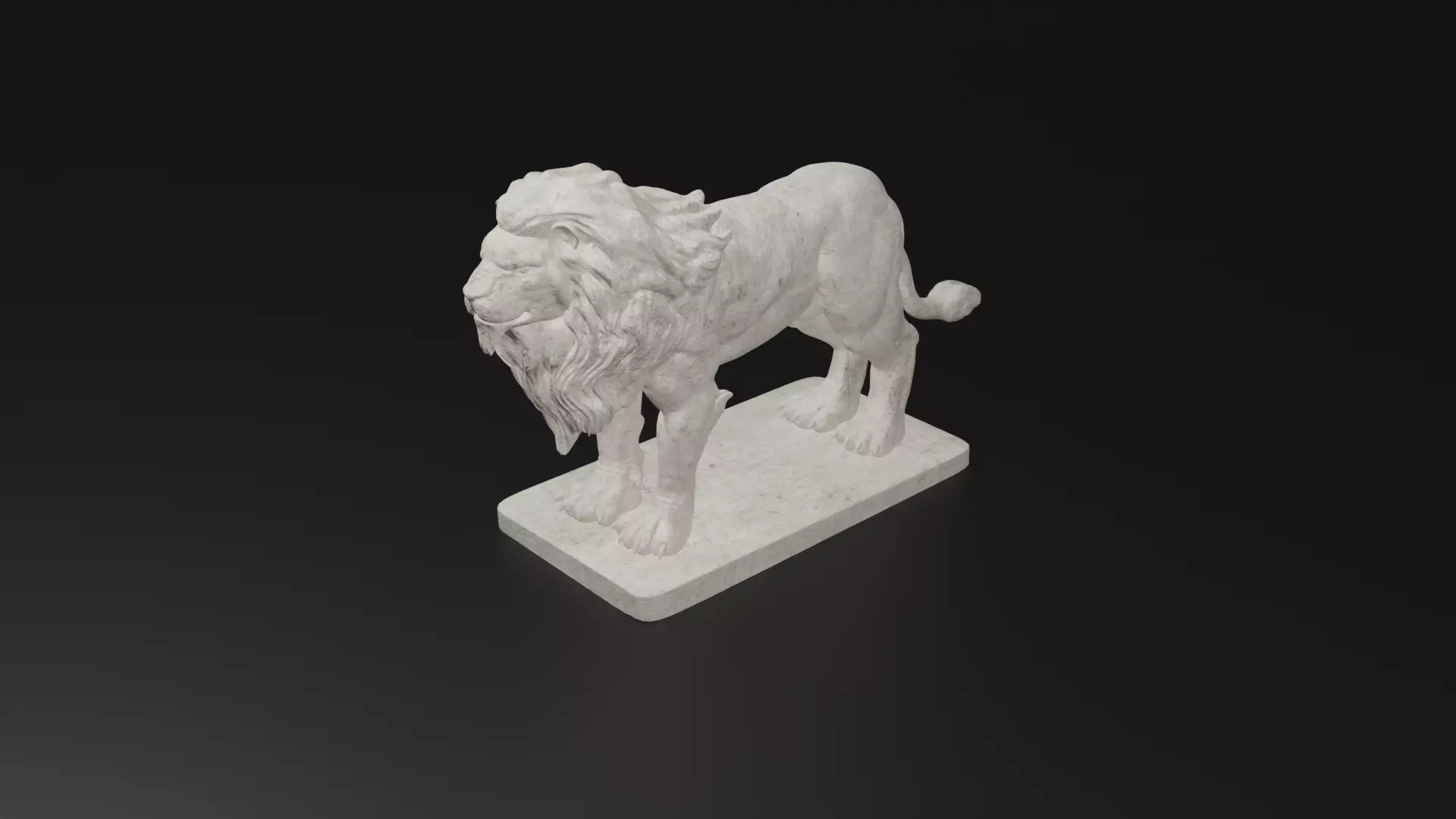 Lion Statue 3D model_0