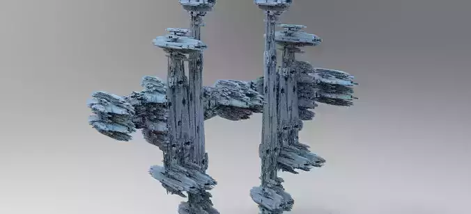 Sci fi Alien Mushroom rock City Top