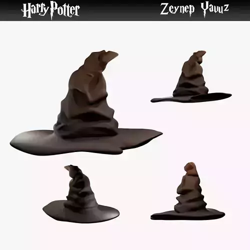 Harry Potter Sorting Hat Printiable 3D Keychain