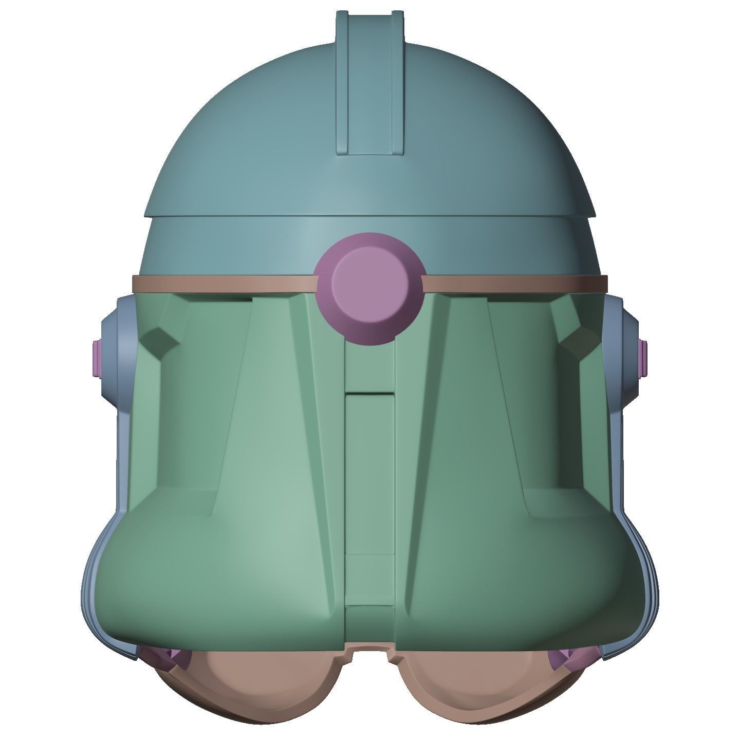 highly accurate Clone Trooper Phase 2 live action helmet 3D print model_10