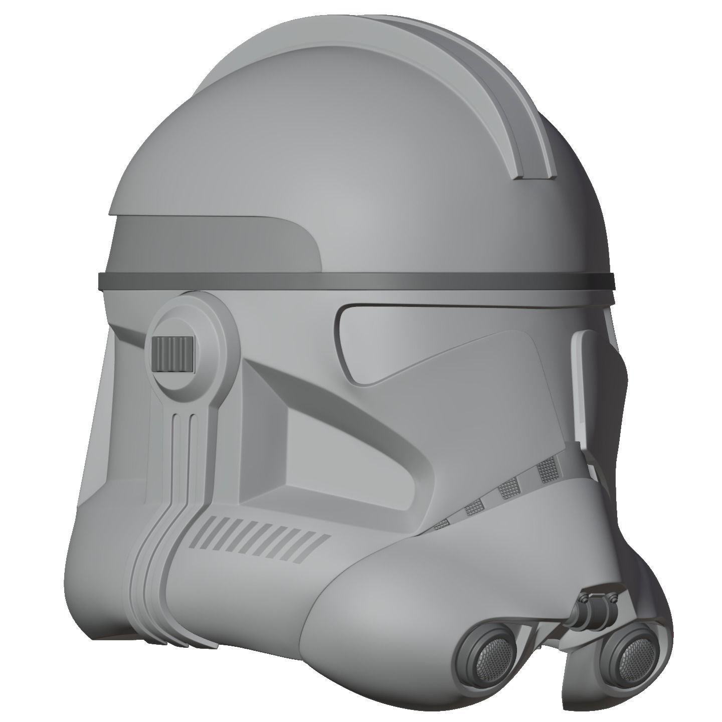 highly accurate Clone Trooper Phase 2 live action helmet 3D print model_16