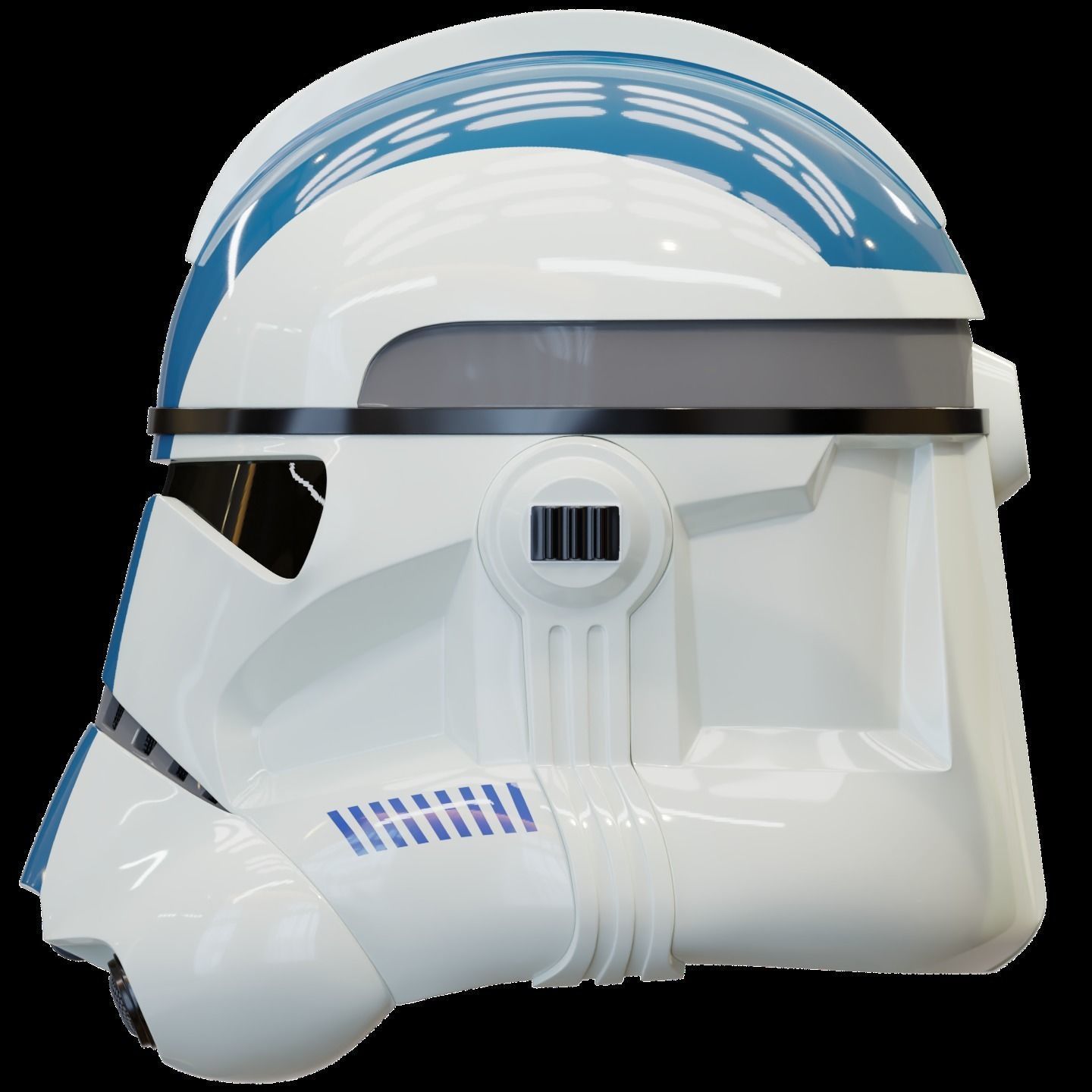 highly accurate Clone Trooper Phase 2 live action helmet 3D print model_4