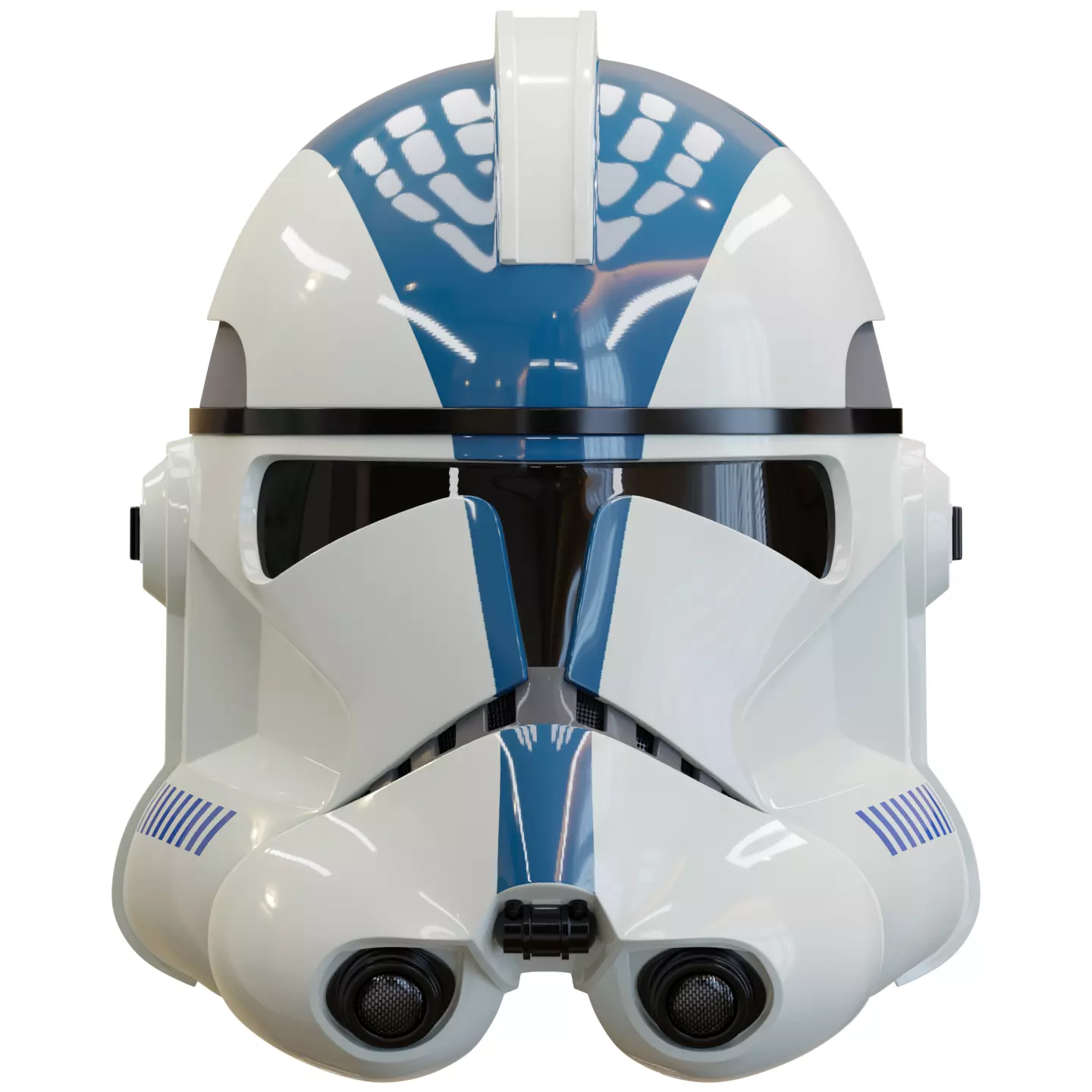 highly accurate Clone Trooper Phase 2 live action helmet 3D print model_0