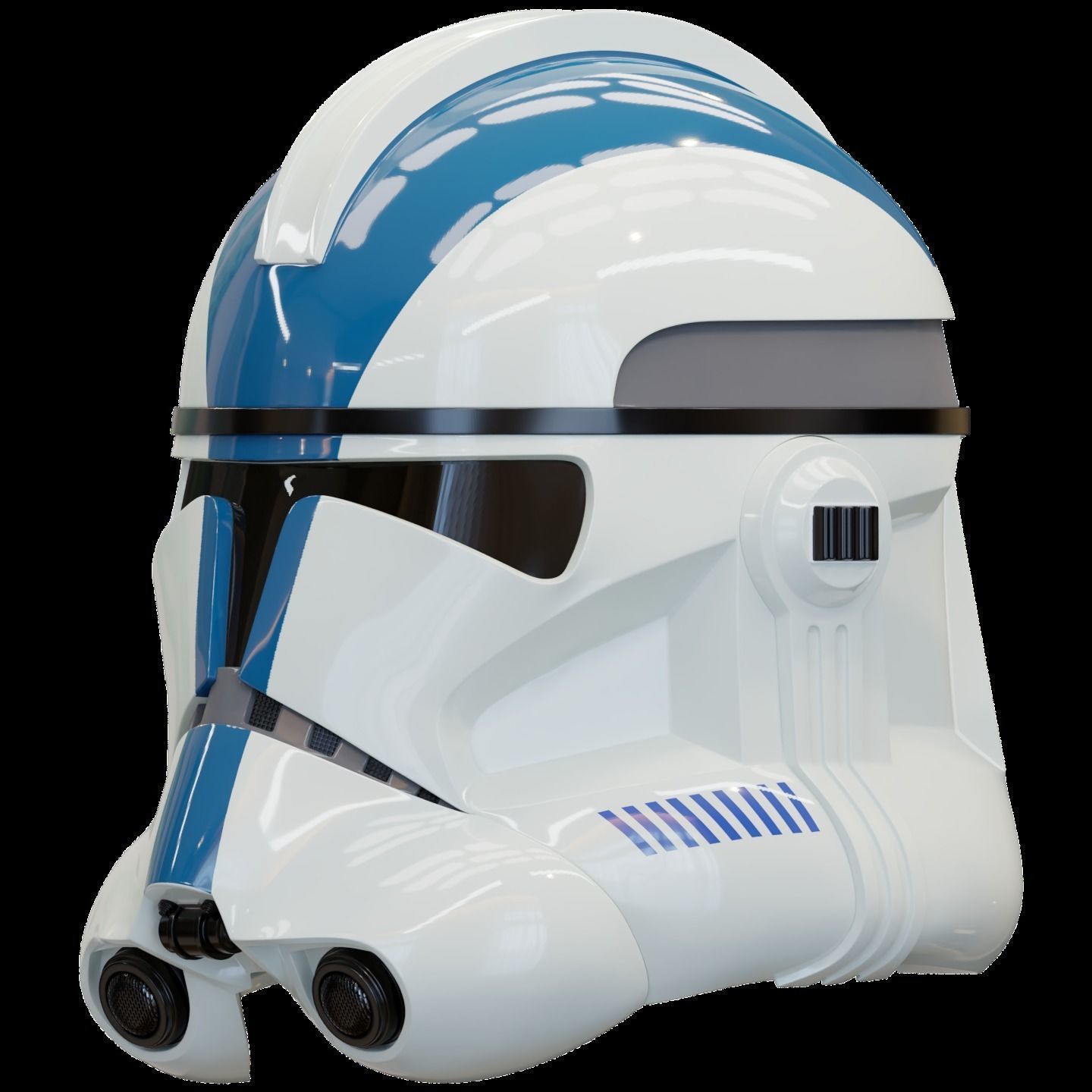 highly accurate Clone Trooper Phase 2 live action helmet 3D print model_5