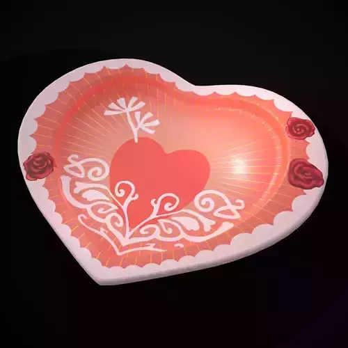 Valentines Heart Plate
