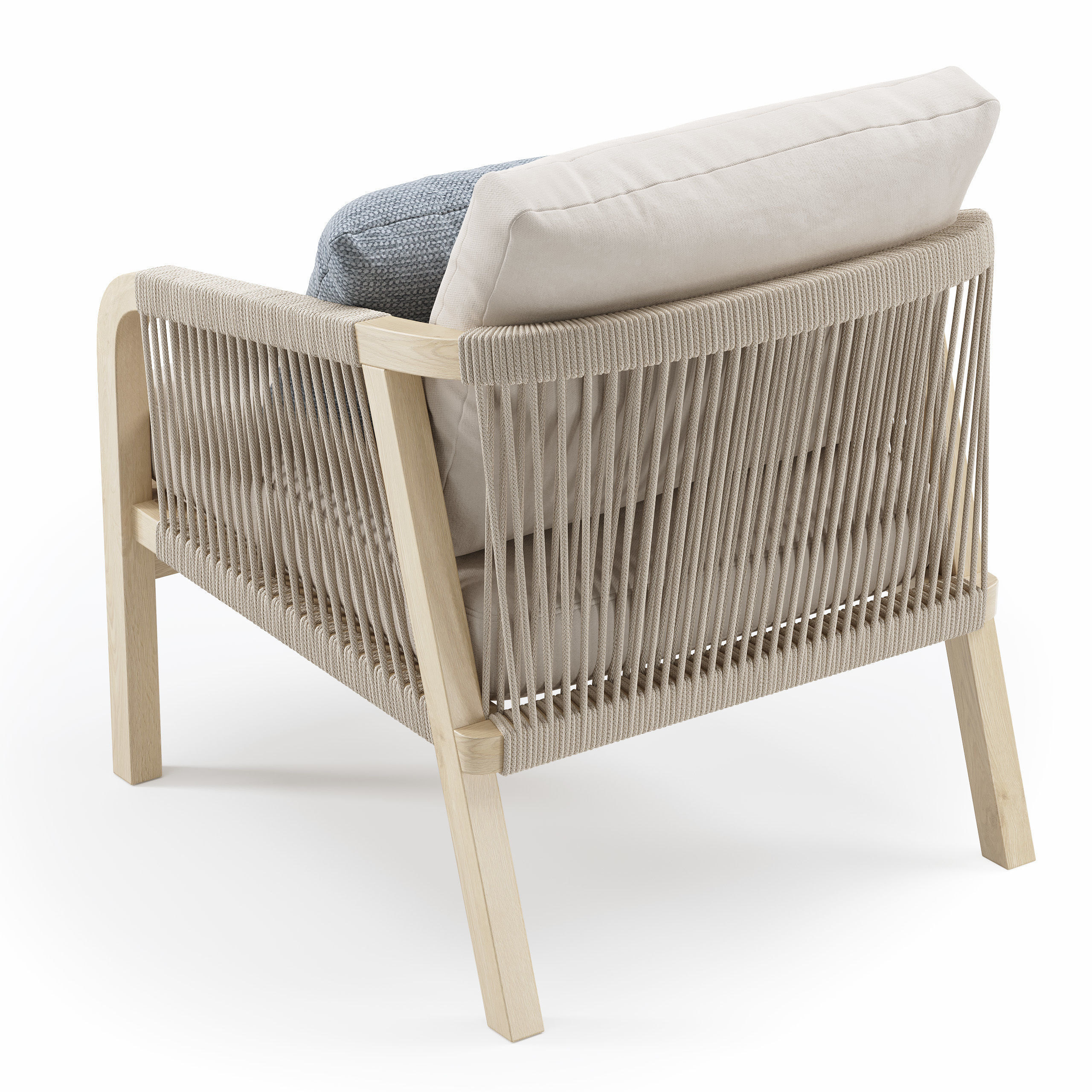 Outdoor Garden Woven Lounge Set by Kettler 3D model_9