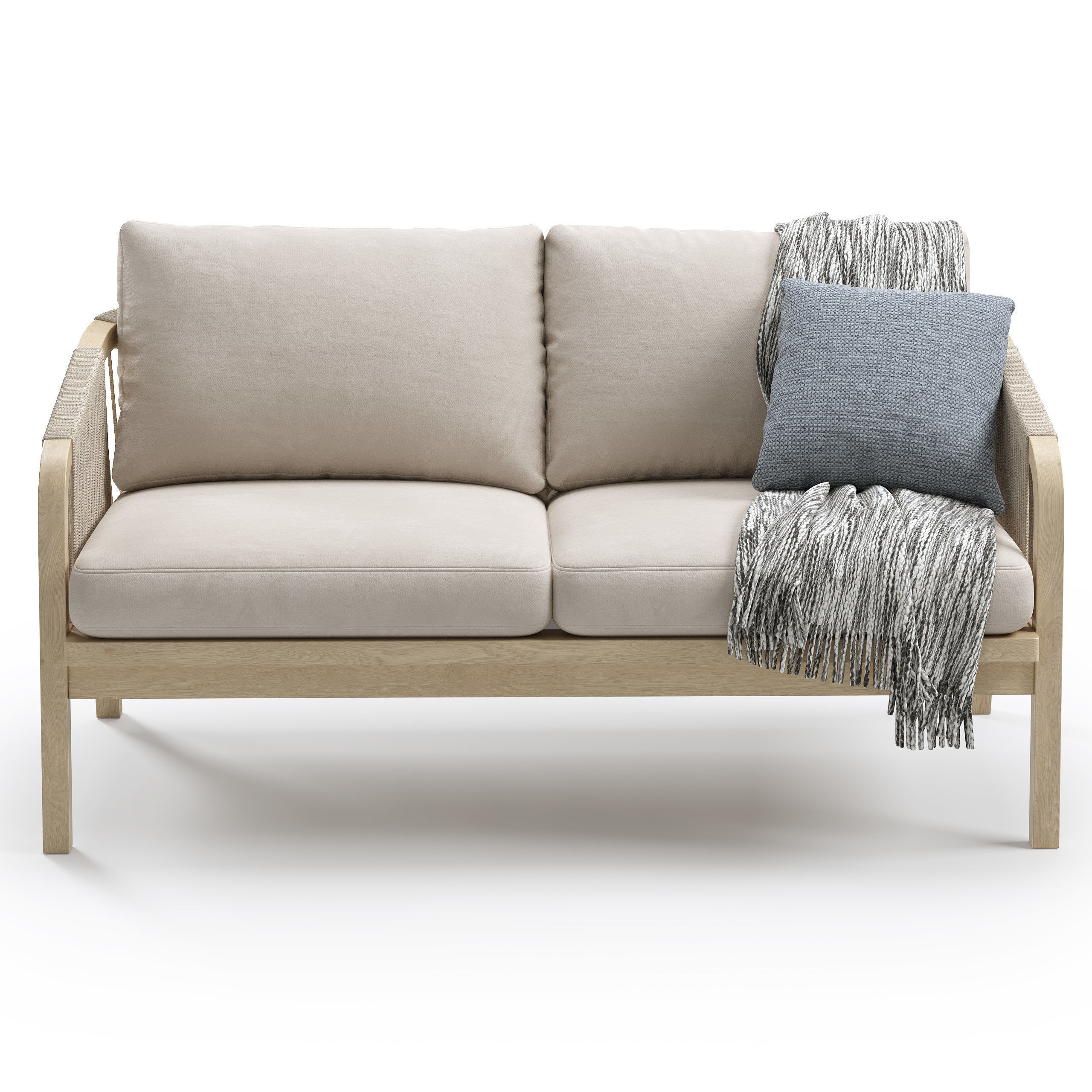 Outdoor Garden Woven Lounge Set by Kettler 3D model_6