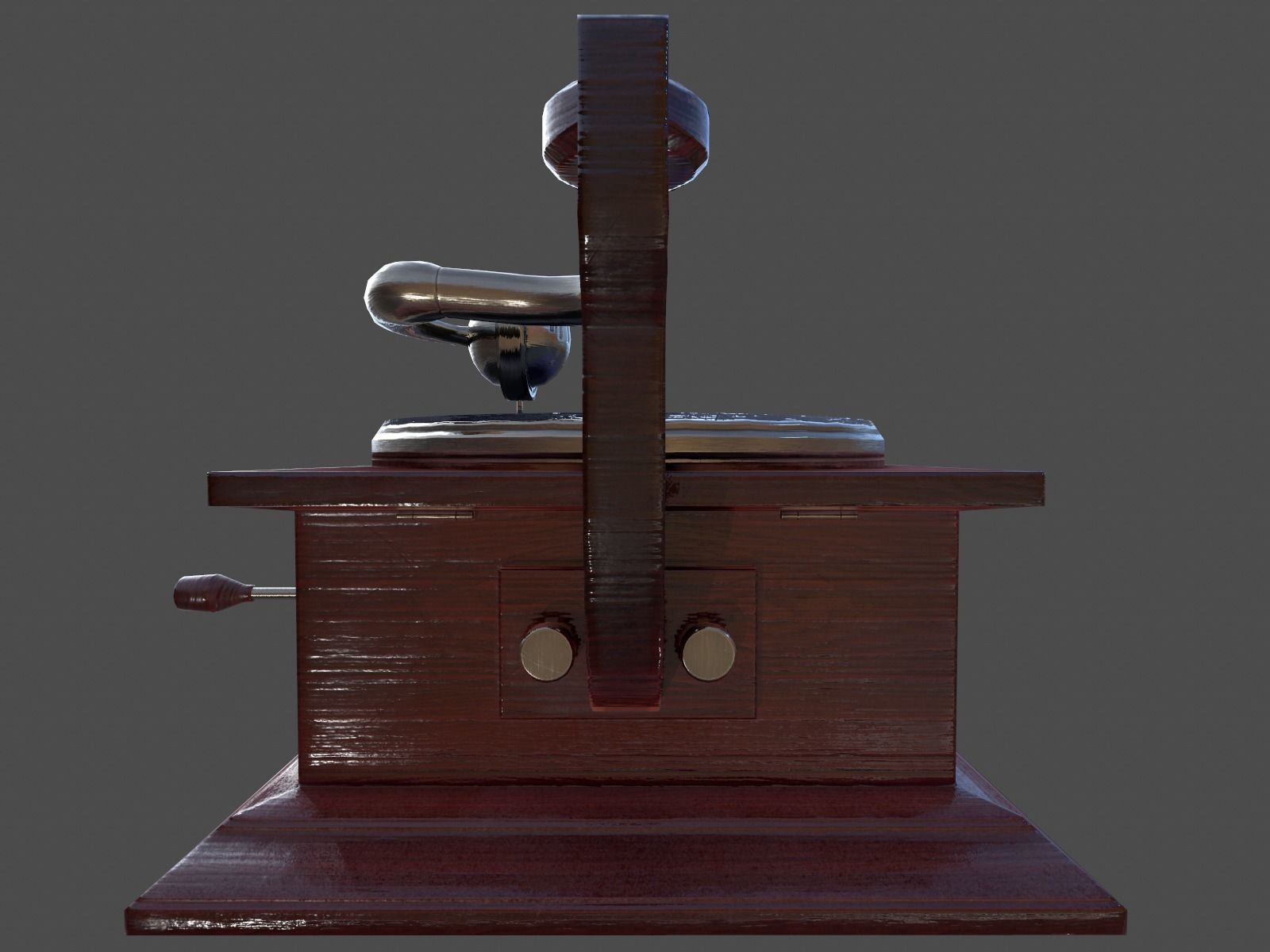 Phonograph - Low Poly Low-poly 3D model_27