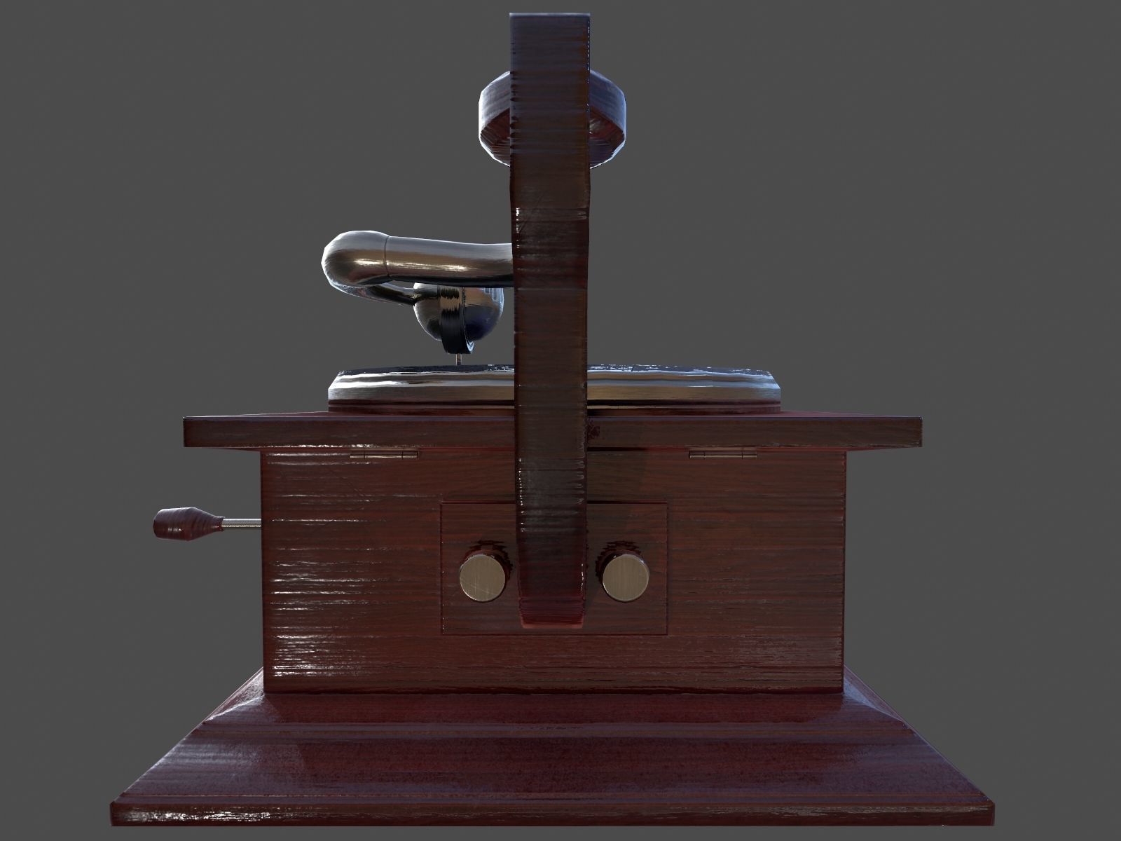 Phonograph - Low Poly Low-poly 3D model_26