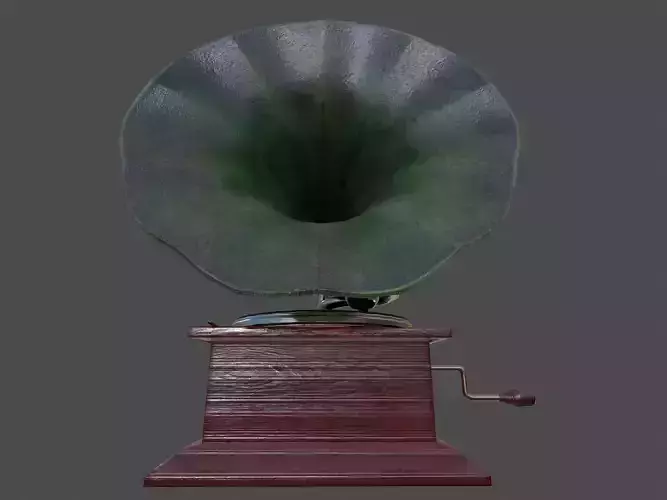 Phonograph - Low Poly Low-poly 3D model