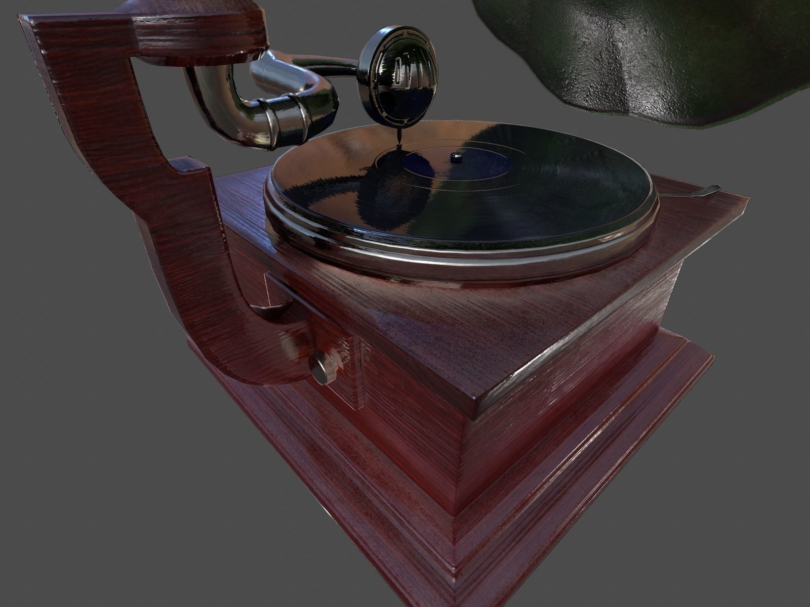 Phonograph - Low Poly Low-poly 3D model_44