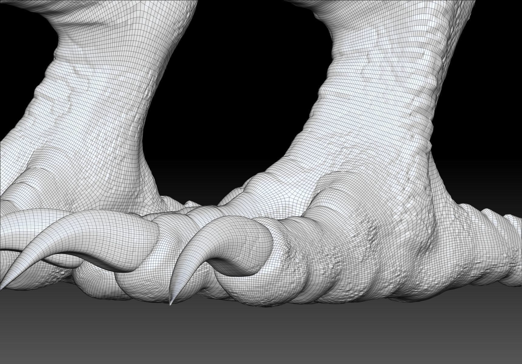Dinosaur Wyvern Type Dragon Sculpt Project 3D model_26