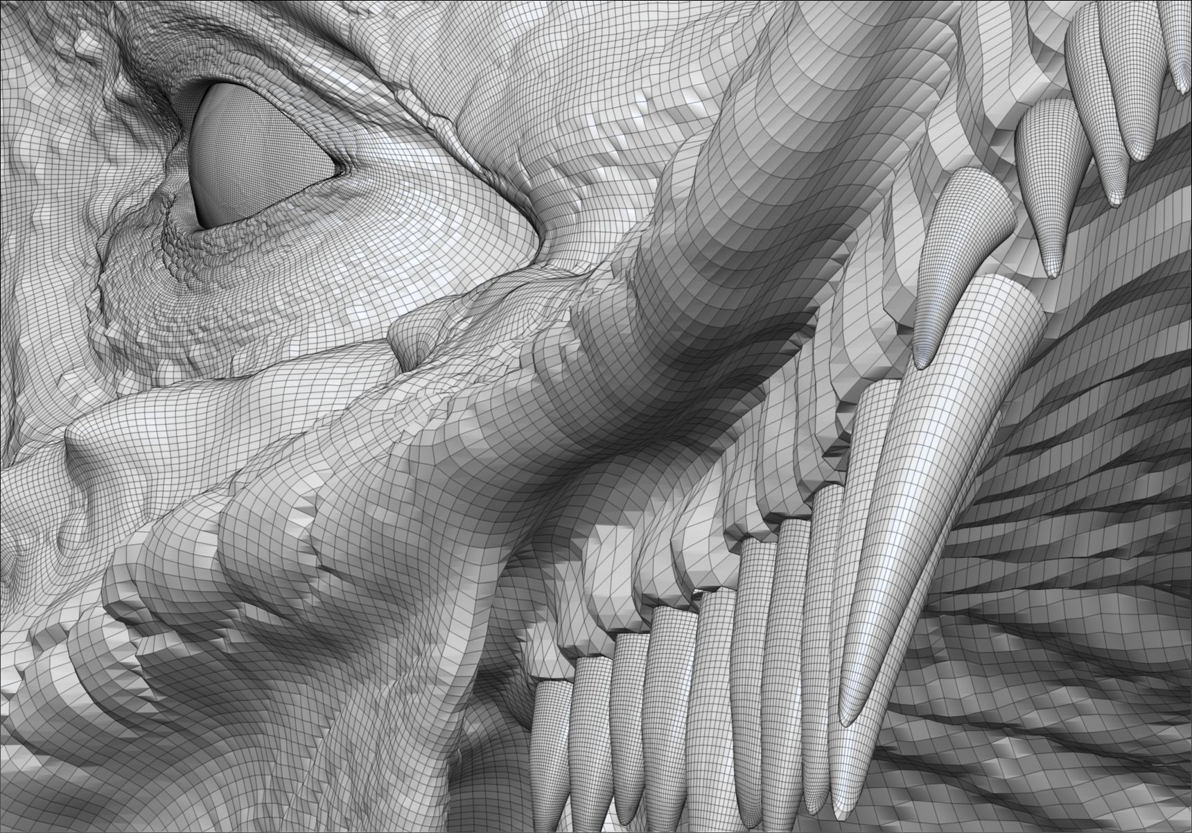 Dinosaur Wyvern Type Dragon Sculpt Project 3D model_25