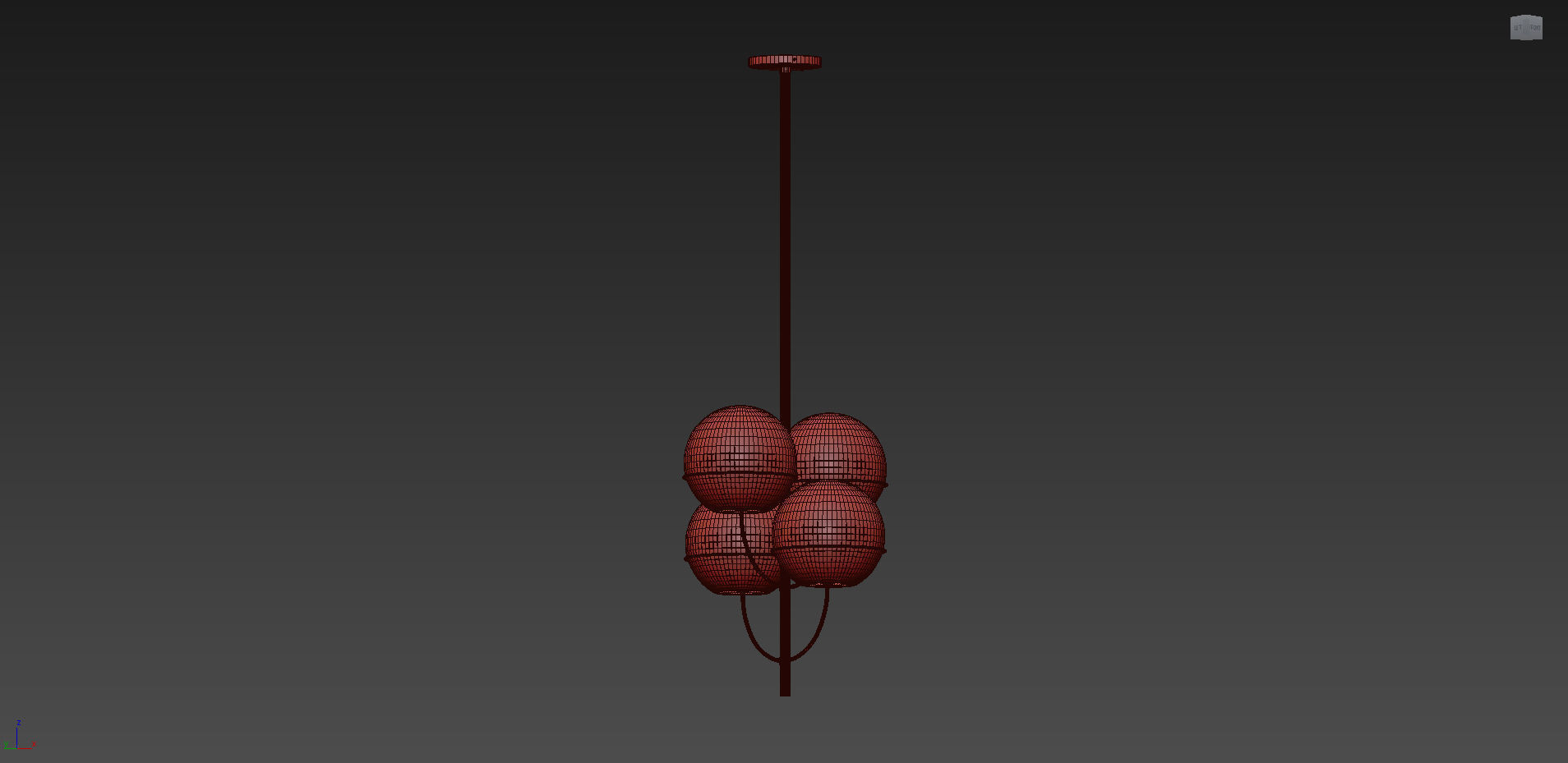 Lyndon Pendant by Vico Magistretti for Oluce 3D model_7