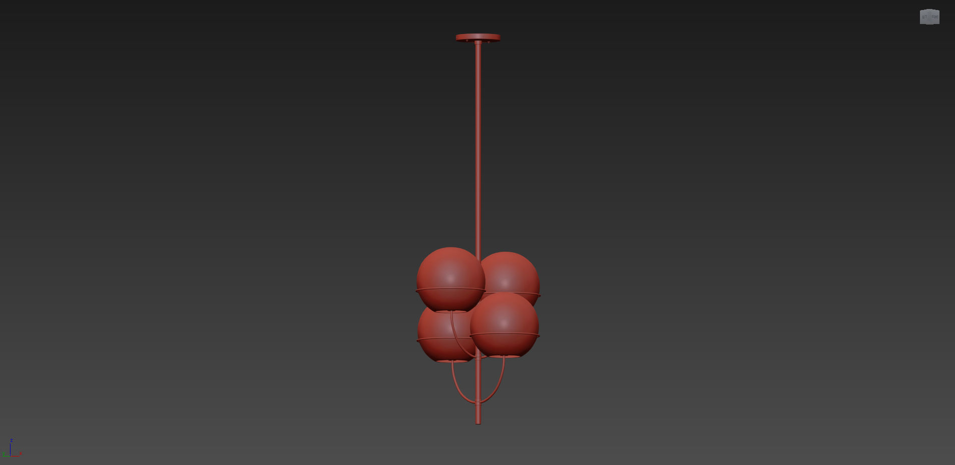 Lyndon Pendant by Vico Magistretti for Oluce 3D model_8