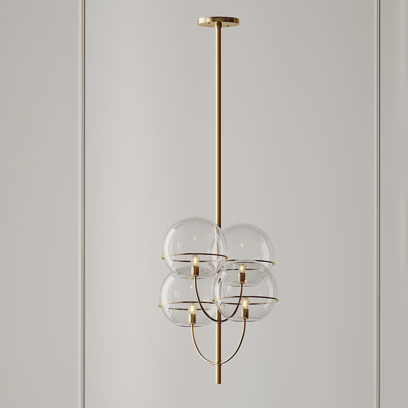 Lyndon Pendant by Vico Magistretti for Oluce 3D model_3