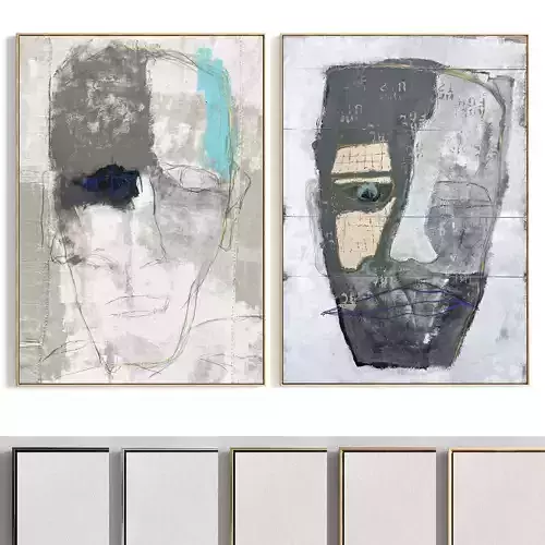 Plaster Two Photo Frame 298