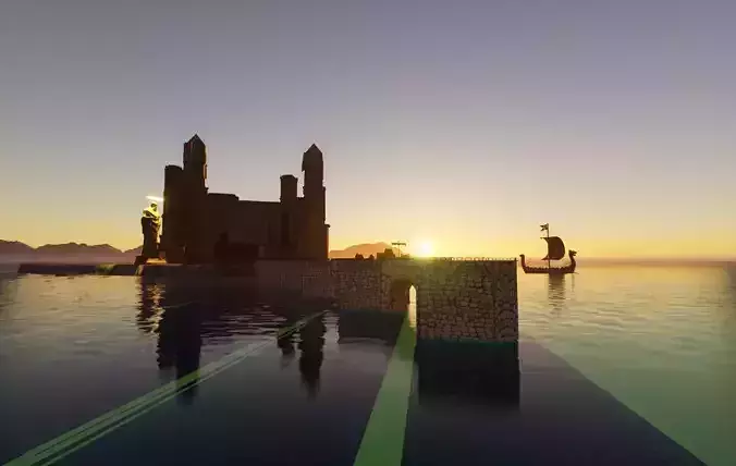 Medieval Bridge 3D model