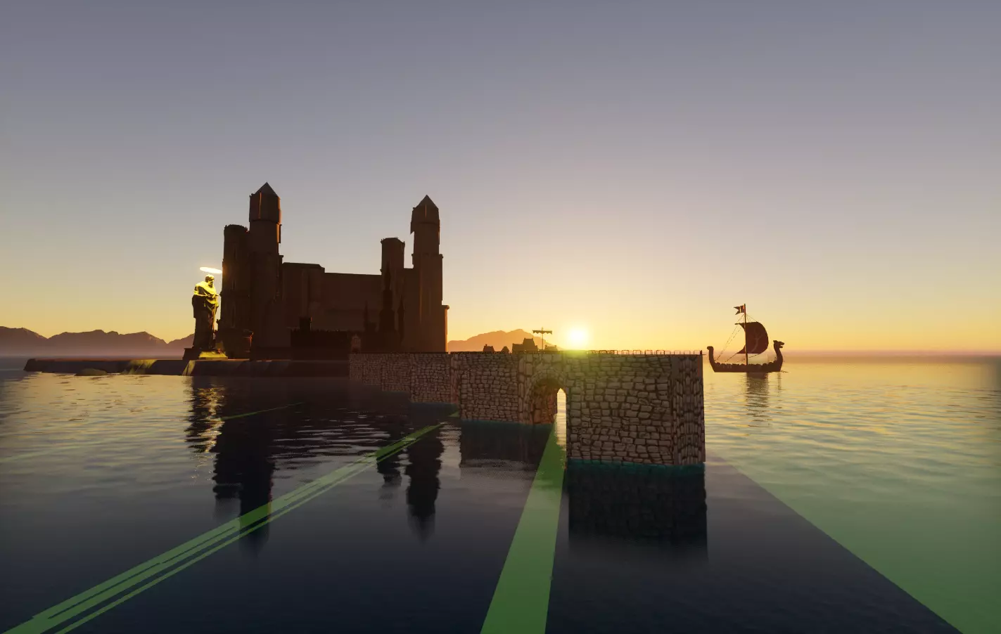 Medieval Bridge 3D model_0
