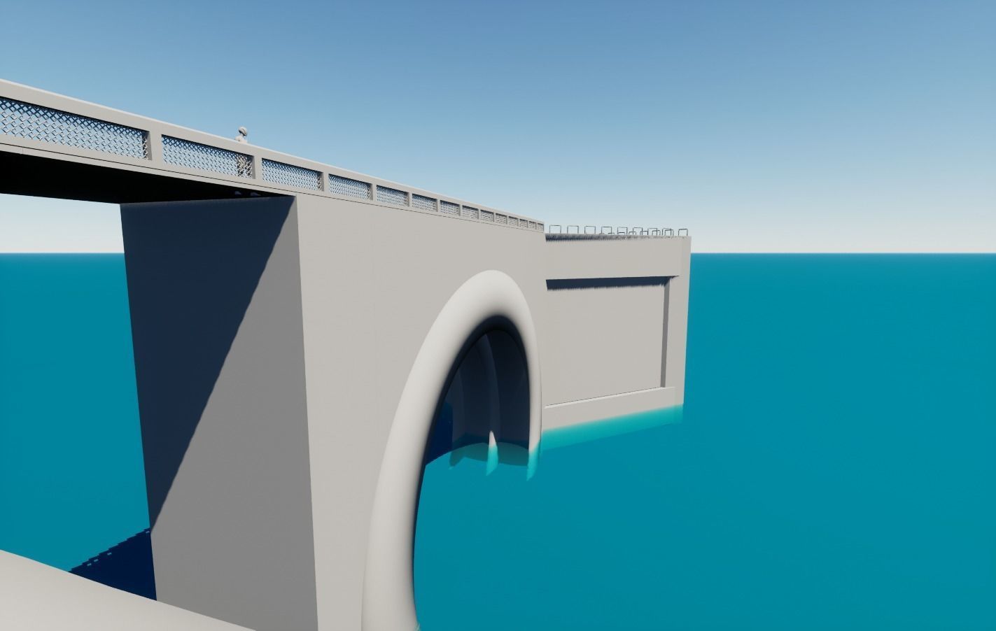 Medieval Bridge 3D model_4
