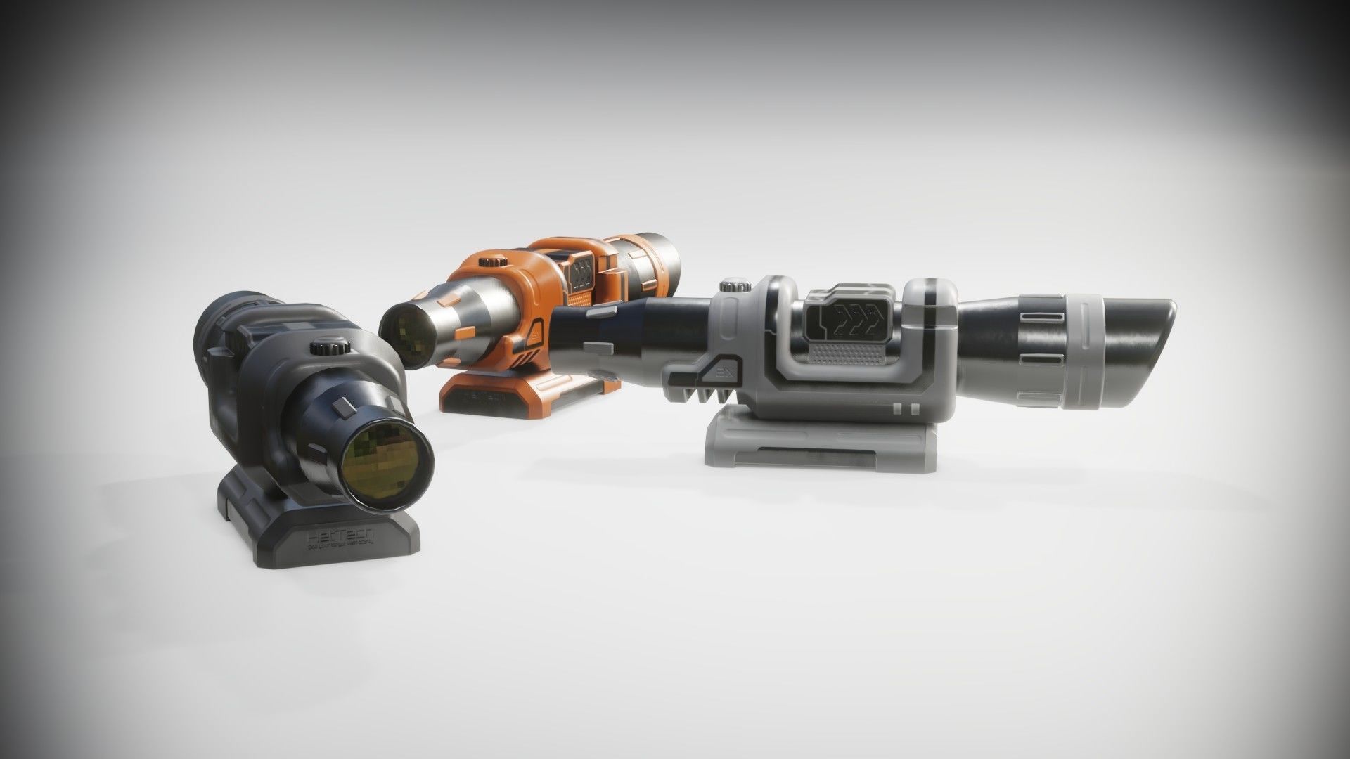 Sci-fi Scope Low-poly 3D model_23