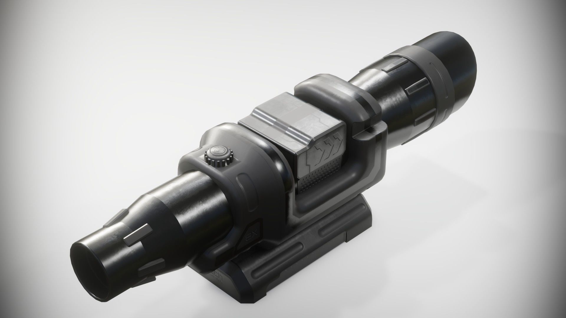Sci-fi Scope Low-poly 3D model_21