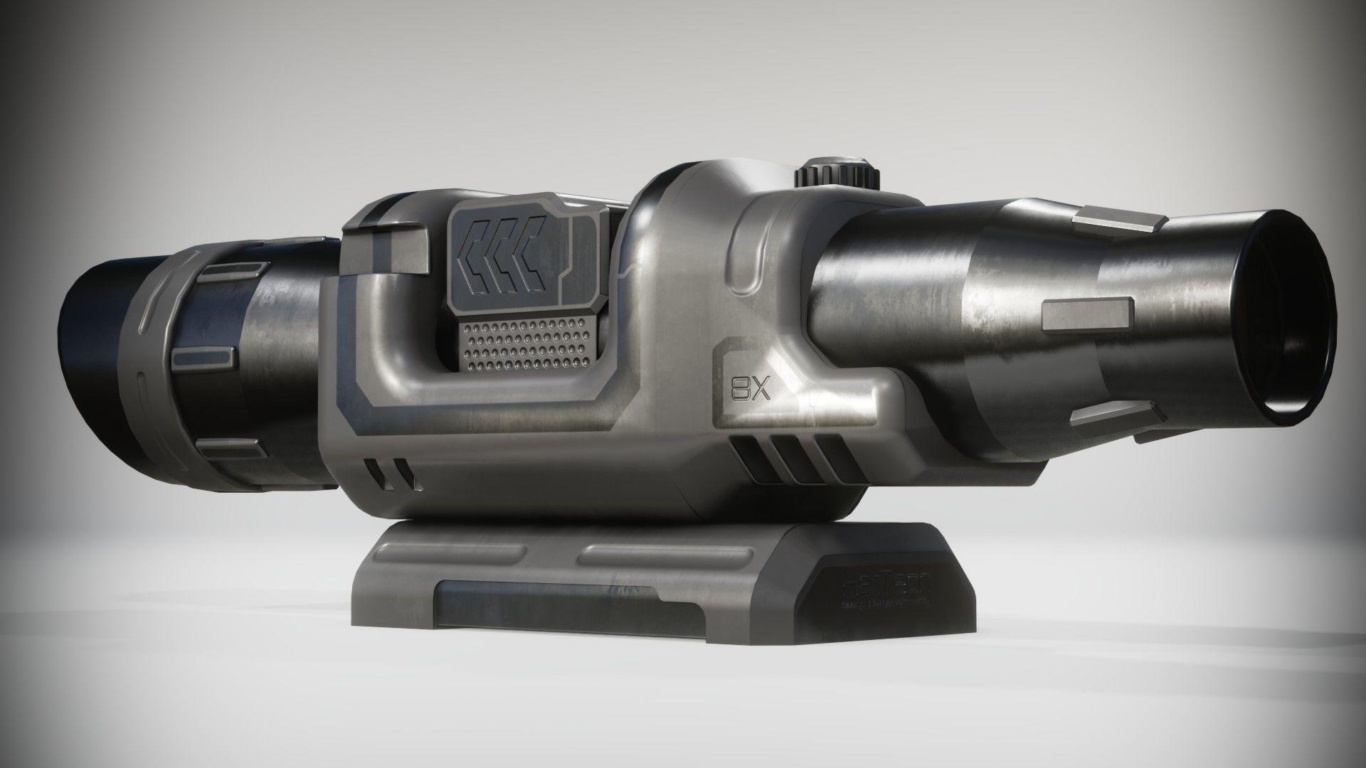 Sci-fi Scope Low-poly 3D model_14