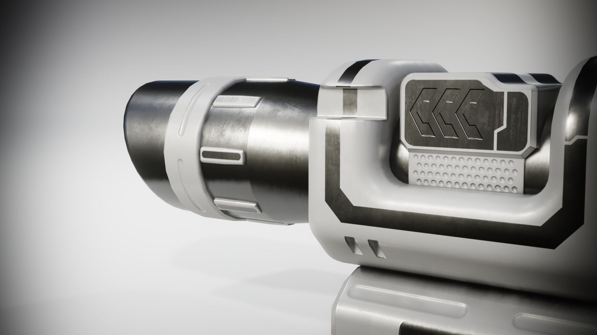 Sci-fi Scope Low-poly 3D model_10