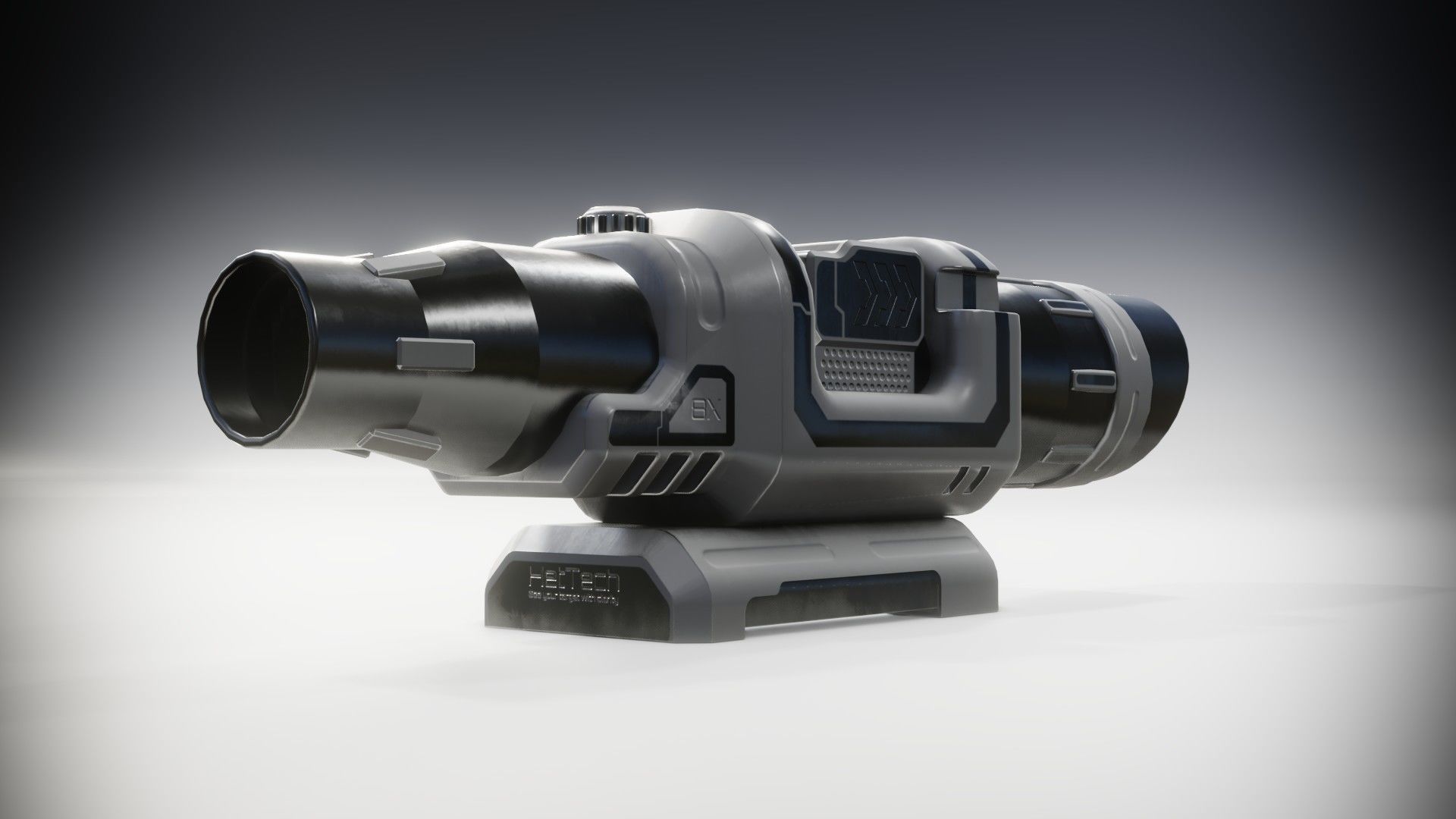 Sci-fi Scope Low-poly 3D model_29