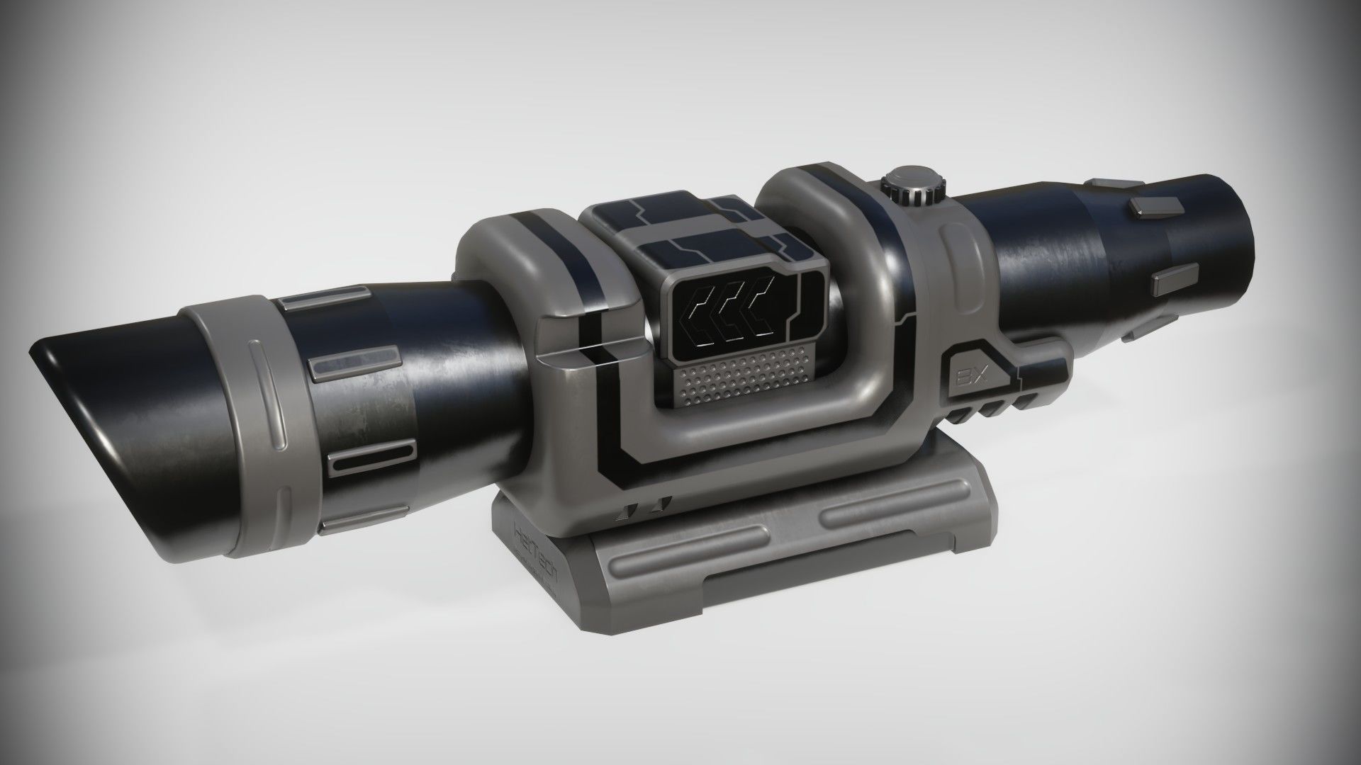Sci-fi Scope Low-poly 3D model_16