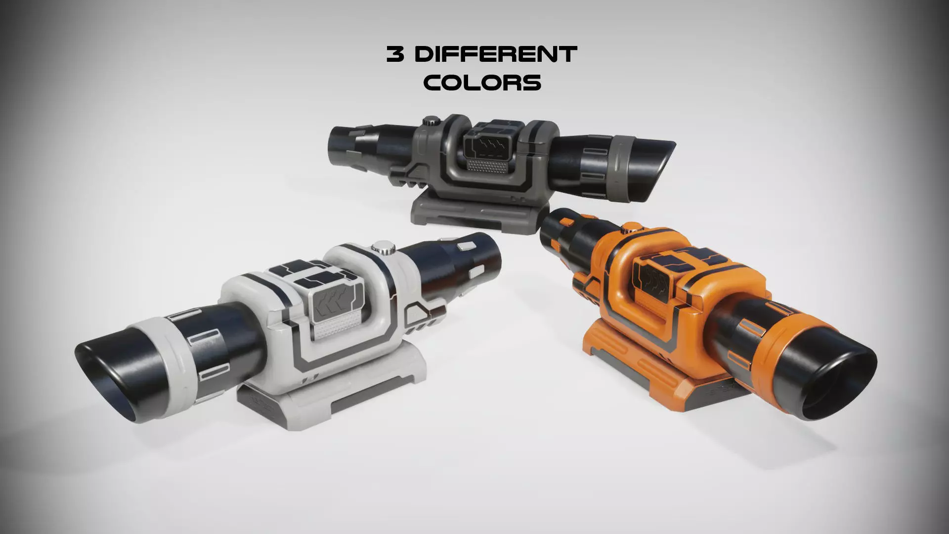 Sci-fi Scope Low-poly 3D model_0