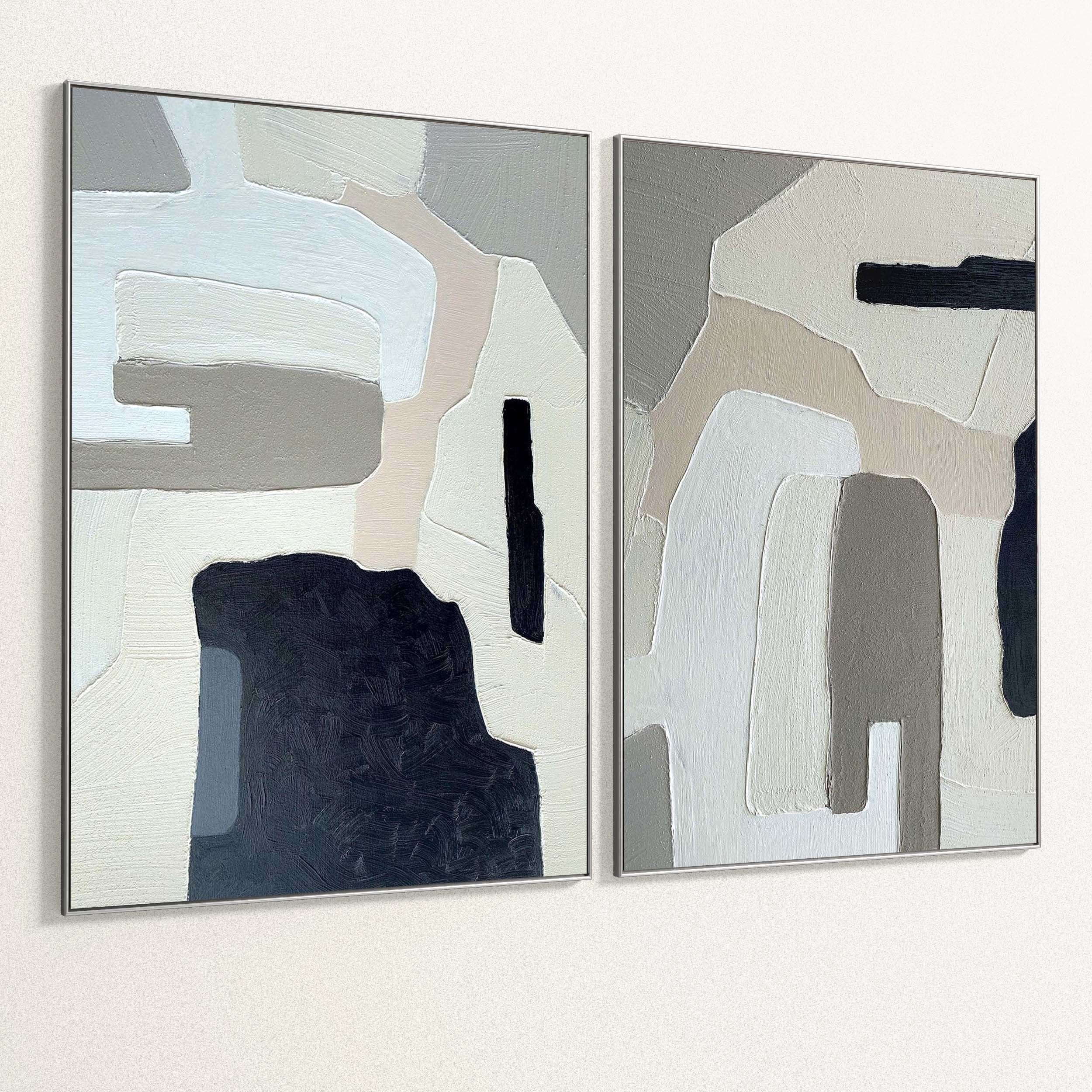 Plaster Two Photo Frame 301 Low-poly 3D model_5