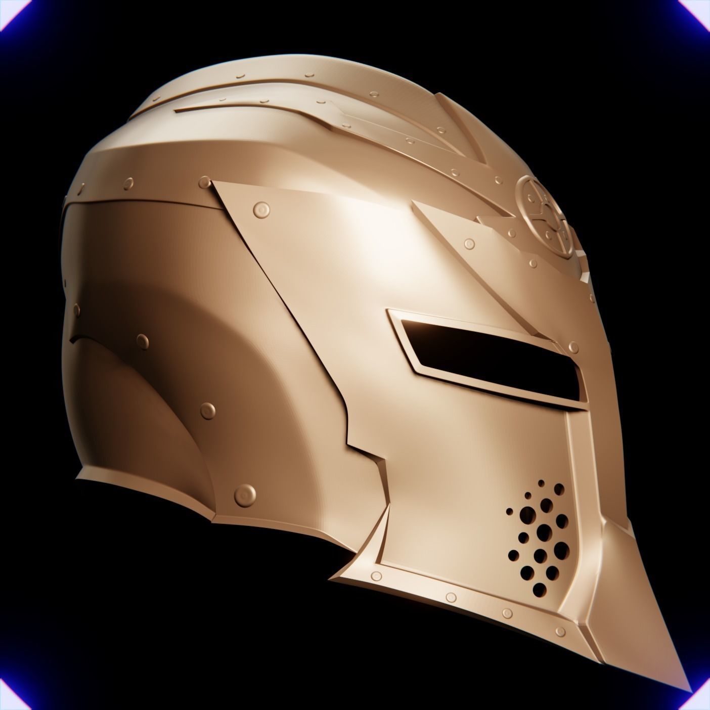 The Dawnguard helmet from Skyrim game 3D print model_1