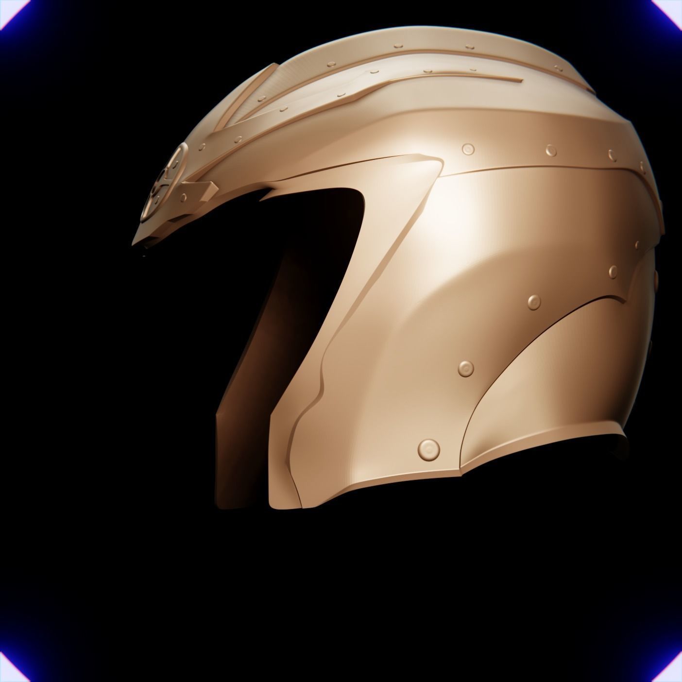 The Dawnguard helmet from Skyrim game 3D print model_5