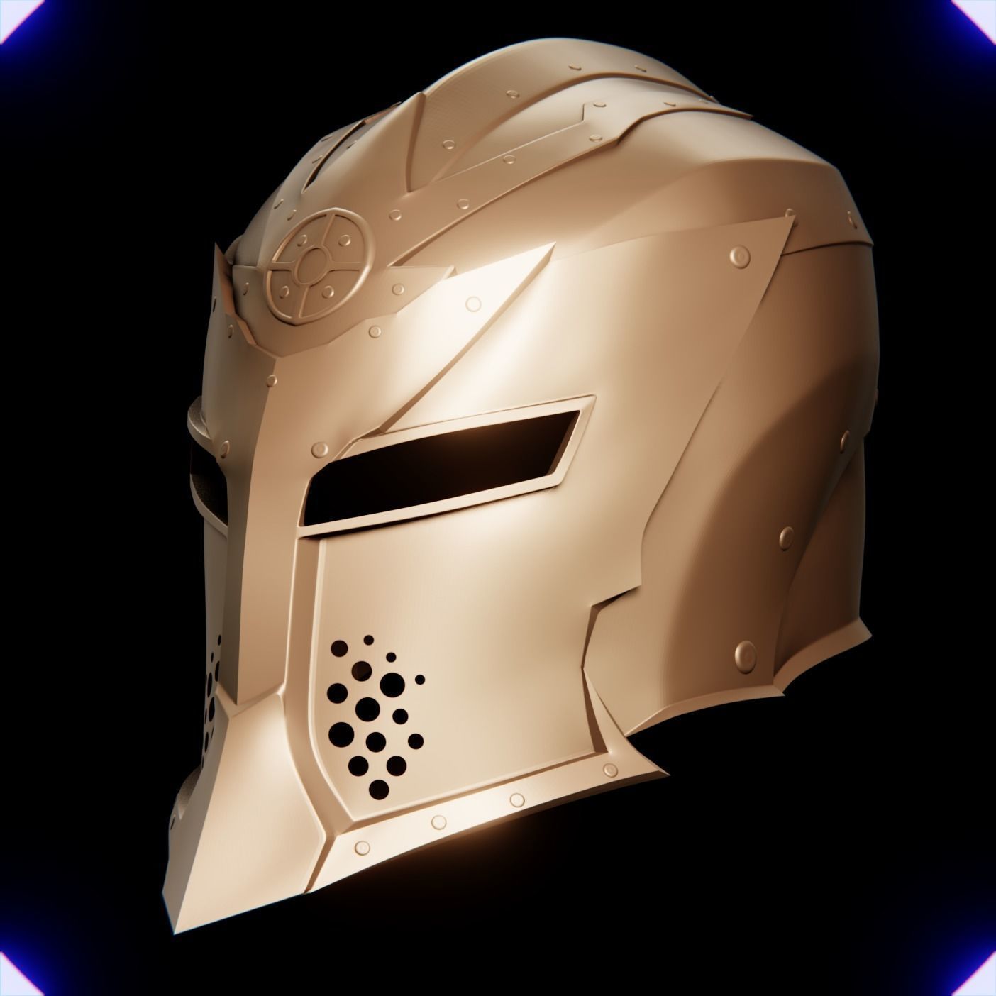 The Dawnguard helmet from Skyrim game 3D print model_2