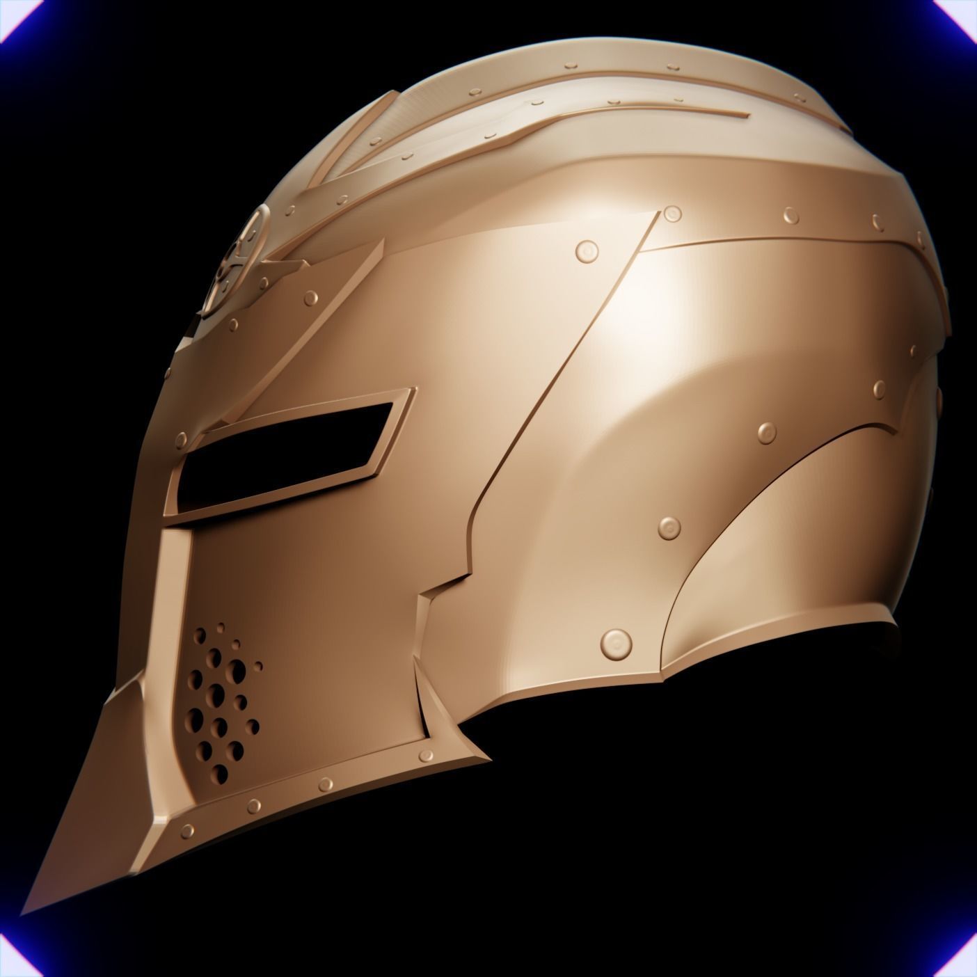 The Dawnguard helmet from Skyrim game 3D print model_3