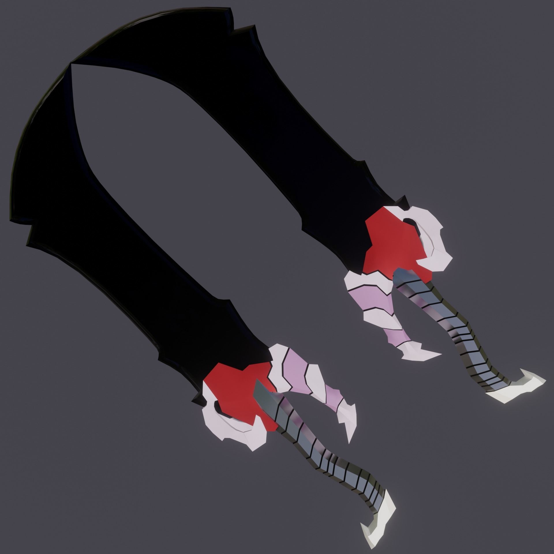 Demon King Daggers Solo Leveling Low-poly 3D model_3