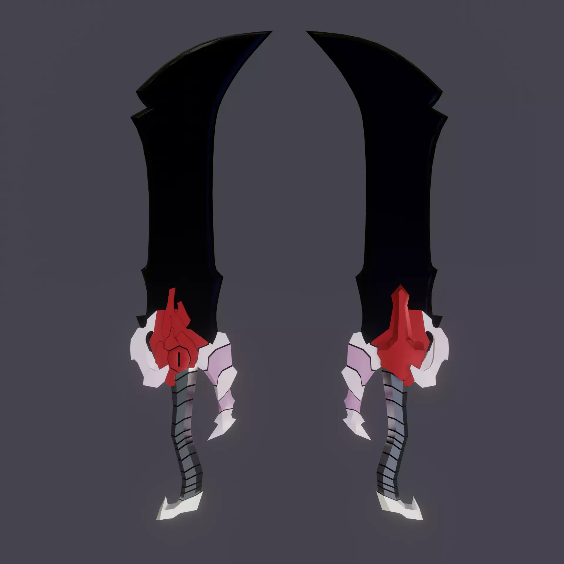 Demon King Daggers Solo Leveling Low-poly 3D model_0